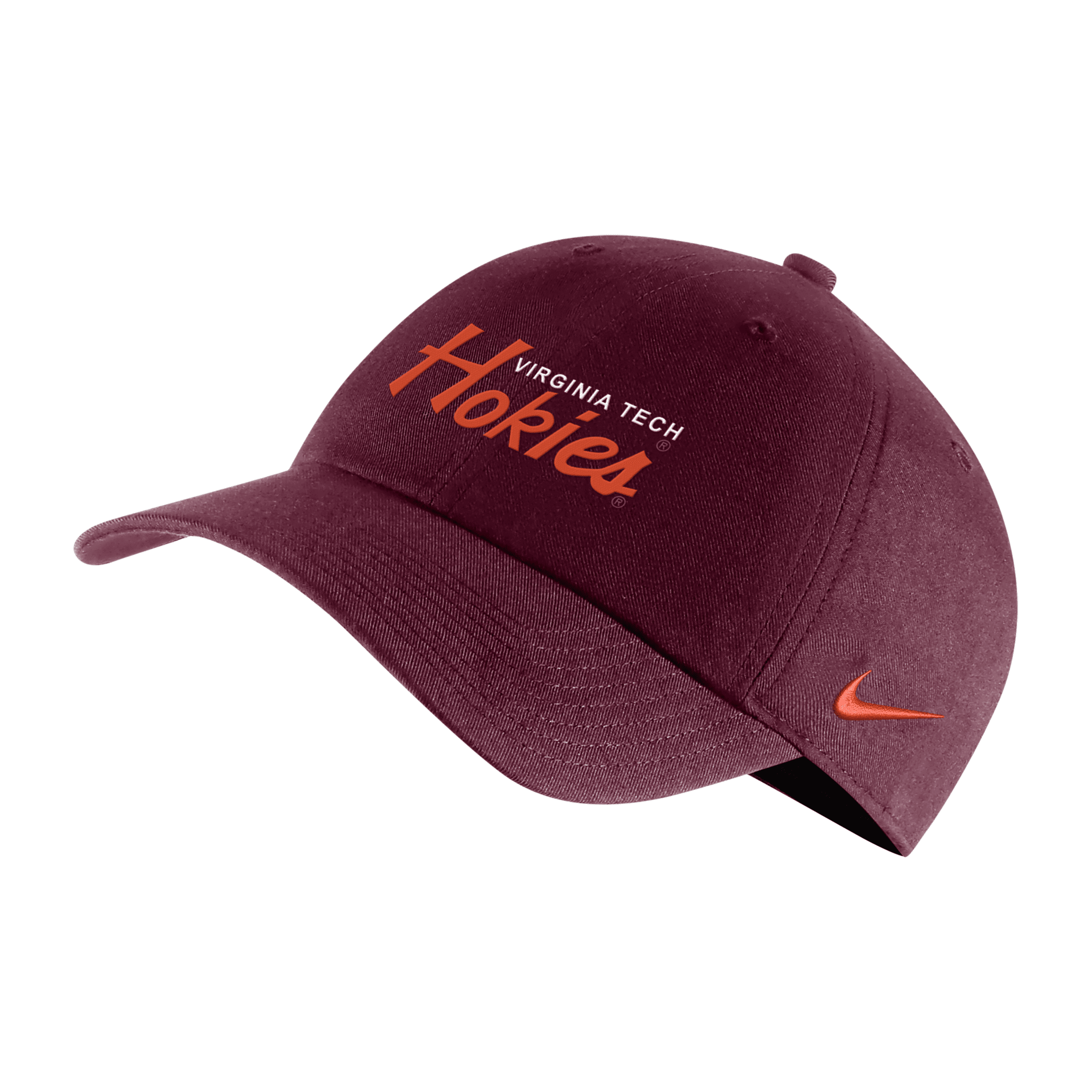 Nike Virginia Tech Campus 365  Unisex College Adjustable Hat In Red