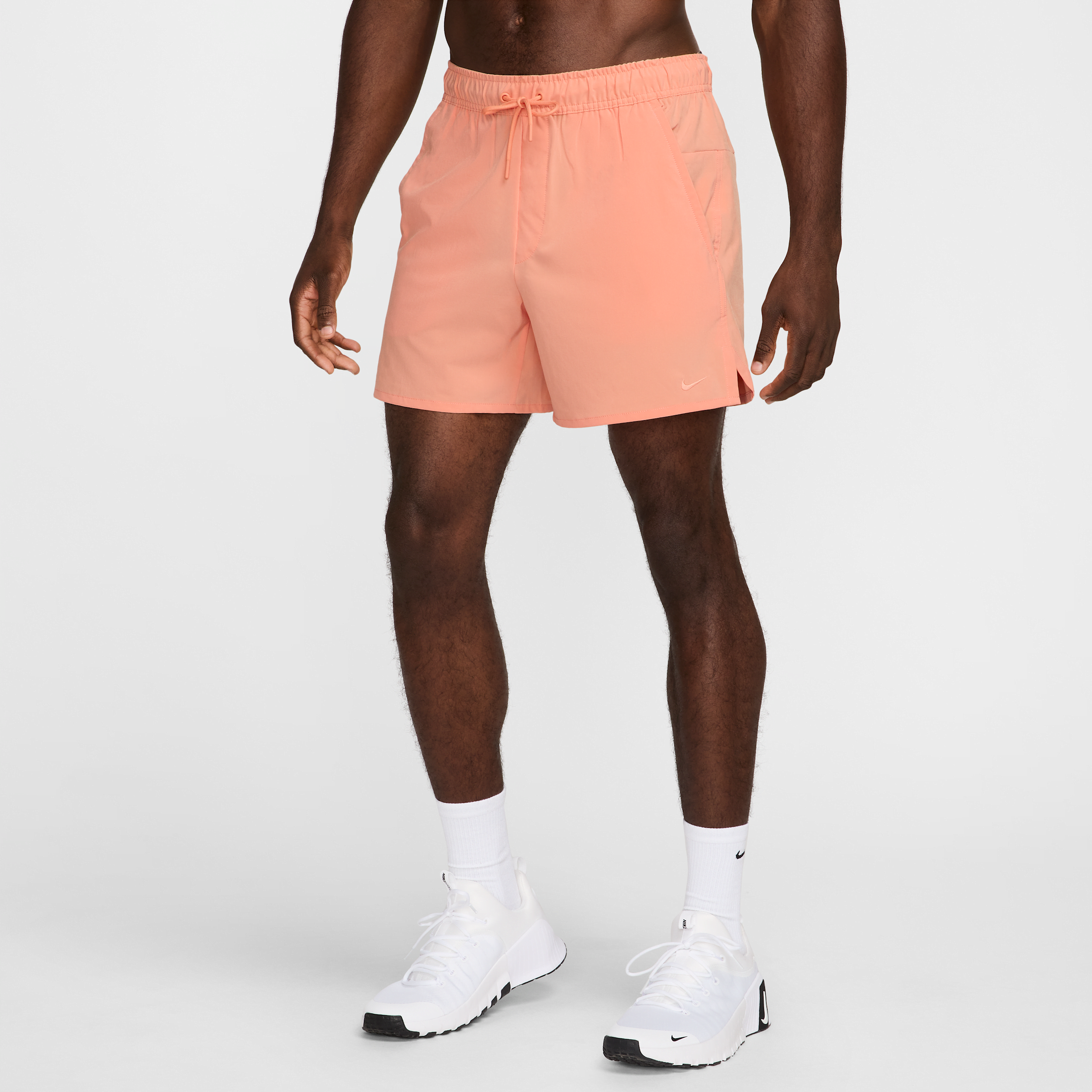 Nike Men's Unlimited Dri-fit 5" Unlined Versatile Shorts In Orange