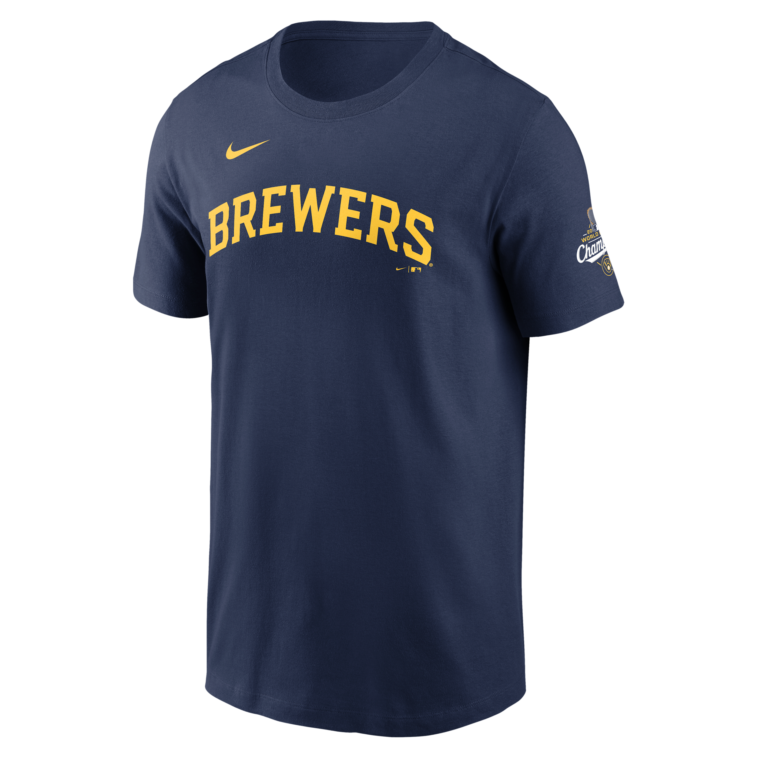 Brice Turang Milwaukee Brewers 2026 World Series Champions Nike Men's MLB T-Shirt in Blue | N19944B6MZ-7R2