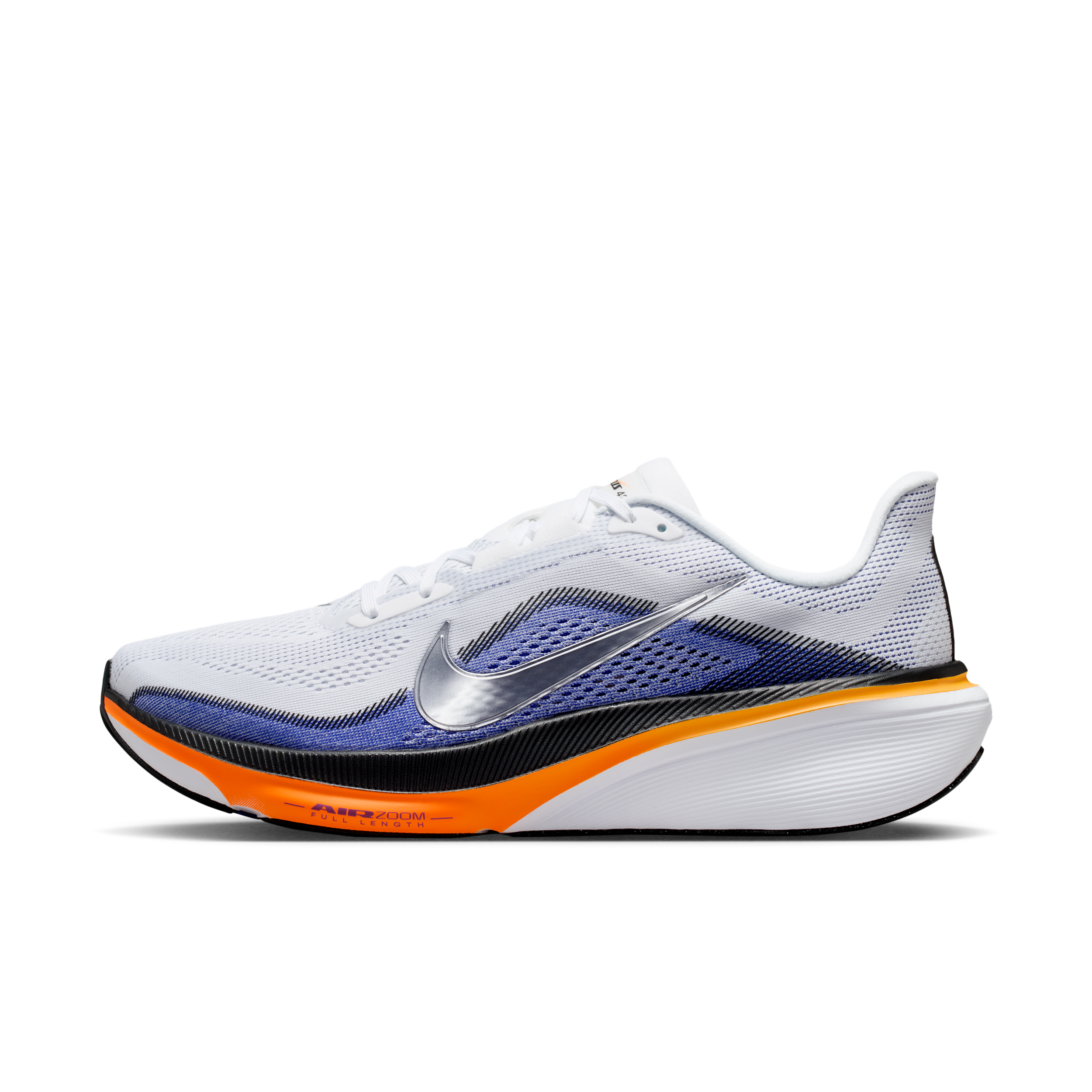 Nike Mens Air Zoom Pegasus 42 - Running Shoes - Silver / Black / White Size 10.0