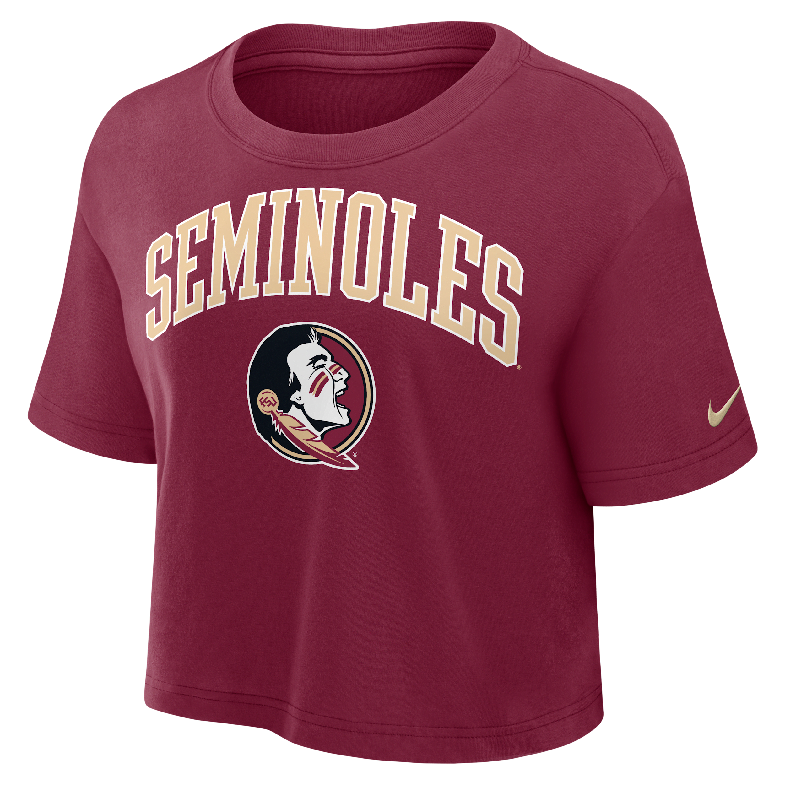 Nike Florida State Athletic Prep Arch Women's Dri-fit College Cropped T-shirt