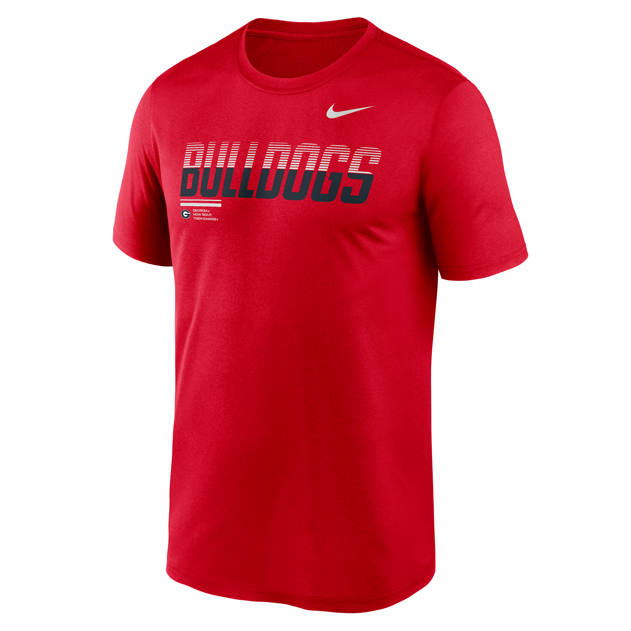Georgia Sideline Legend Nike Men's Dri-FIT College T-Shirt in Red | 02TI65NGBN-7SB