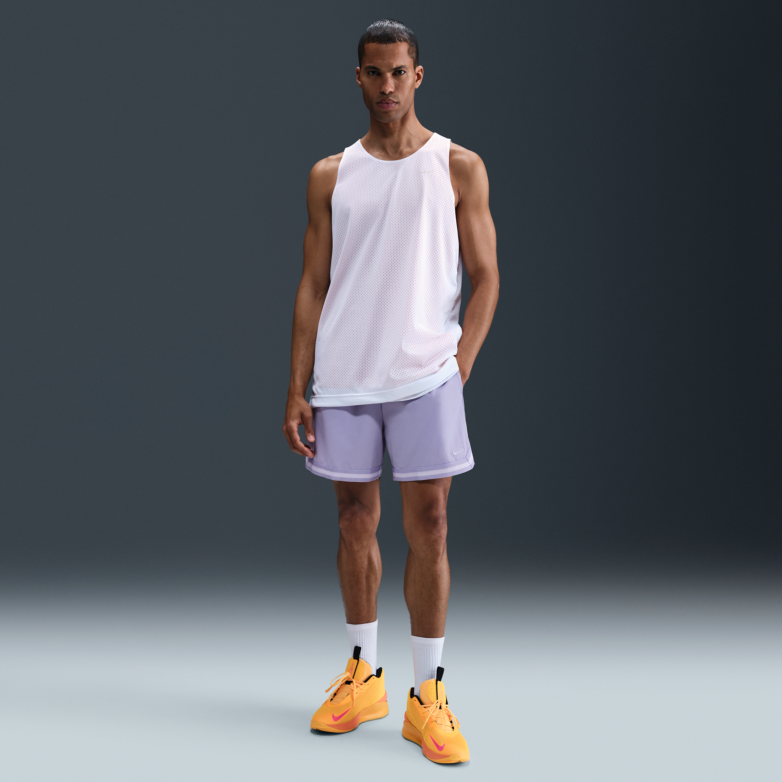 Nike Men's Dna Dri-fit 6" Uv Woven Basketball Shorts In Purple