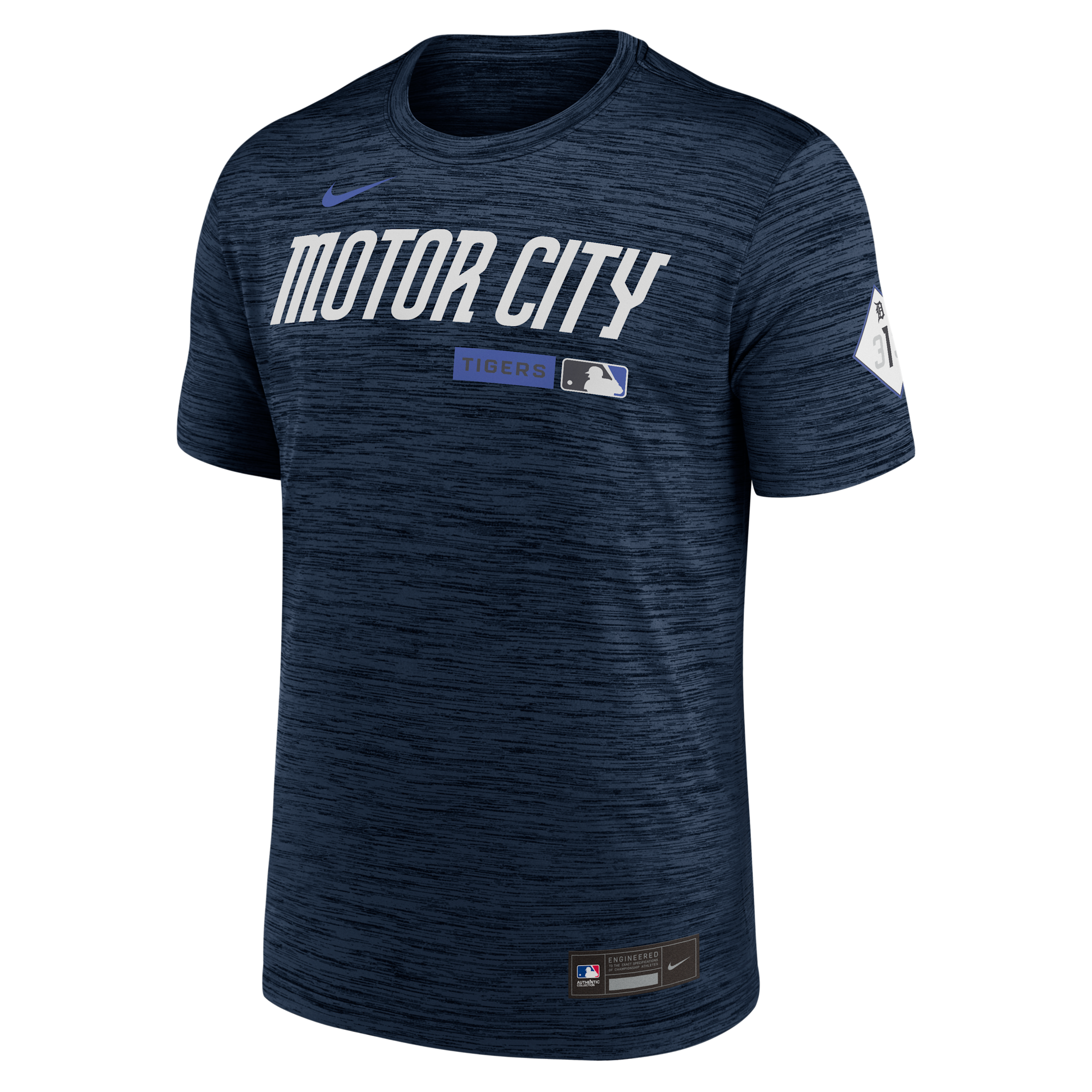 Nike Men's Navy Detroit Tigers Authentic Collection City Connect Velocity Dri-fit T-Shirt - Navy