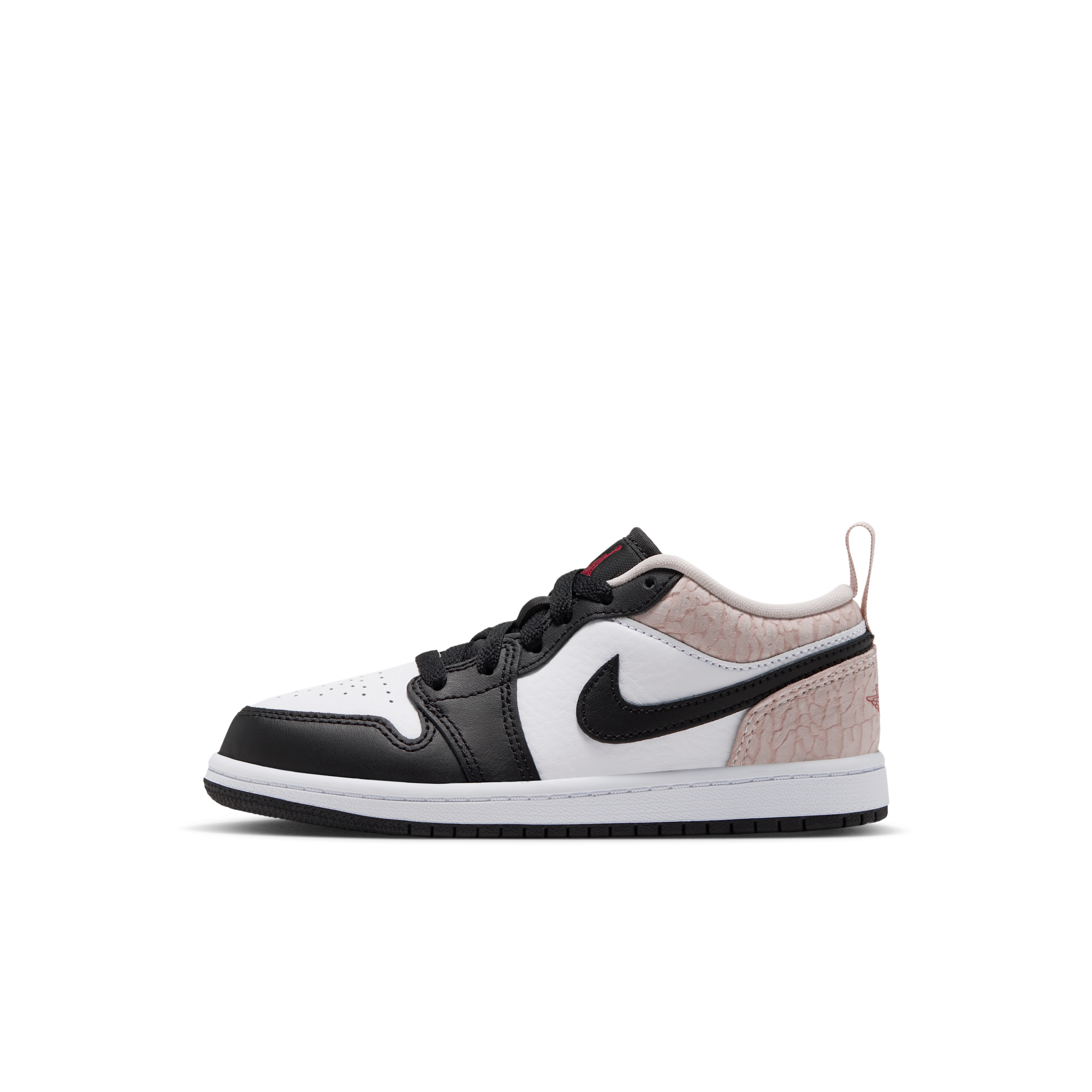 Boys Preschool Jordan AJ1 Low - Boys' Preschool Basketball Shoes Black/Team Red/White Size 01.5