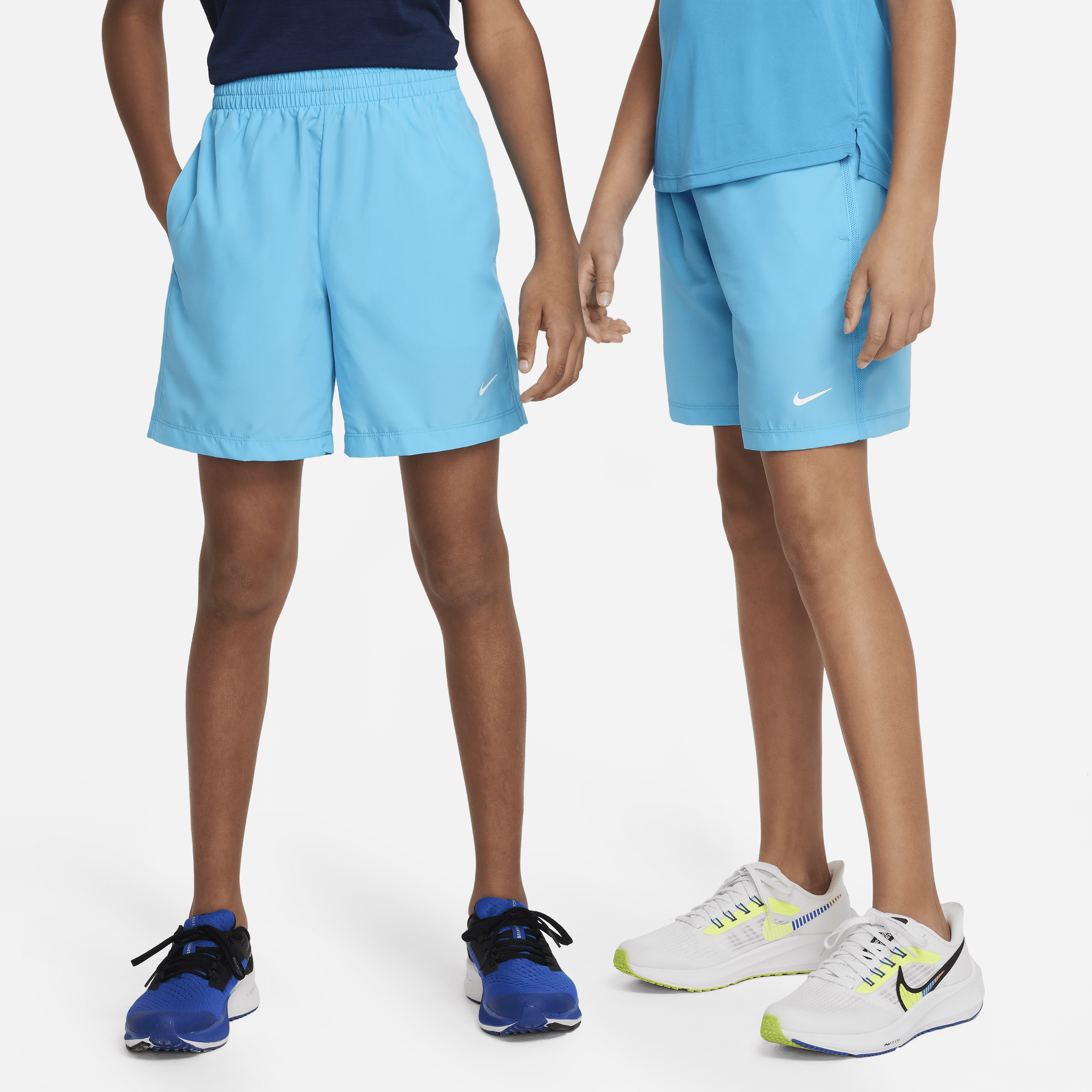 Nike Multi Big Kids' (boys') Dri-fit Training Shorts In Blue