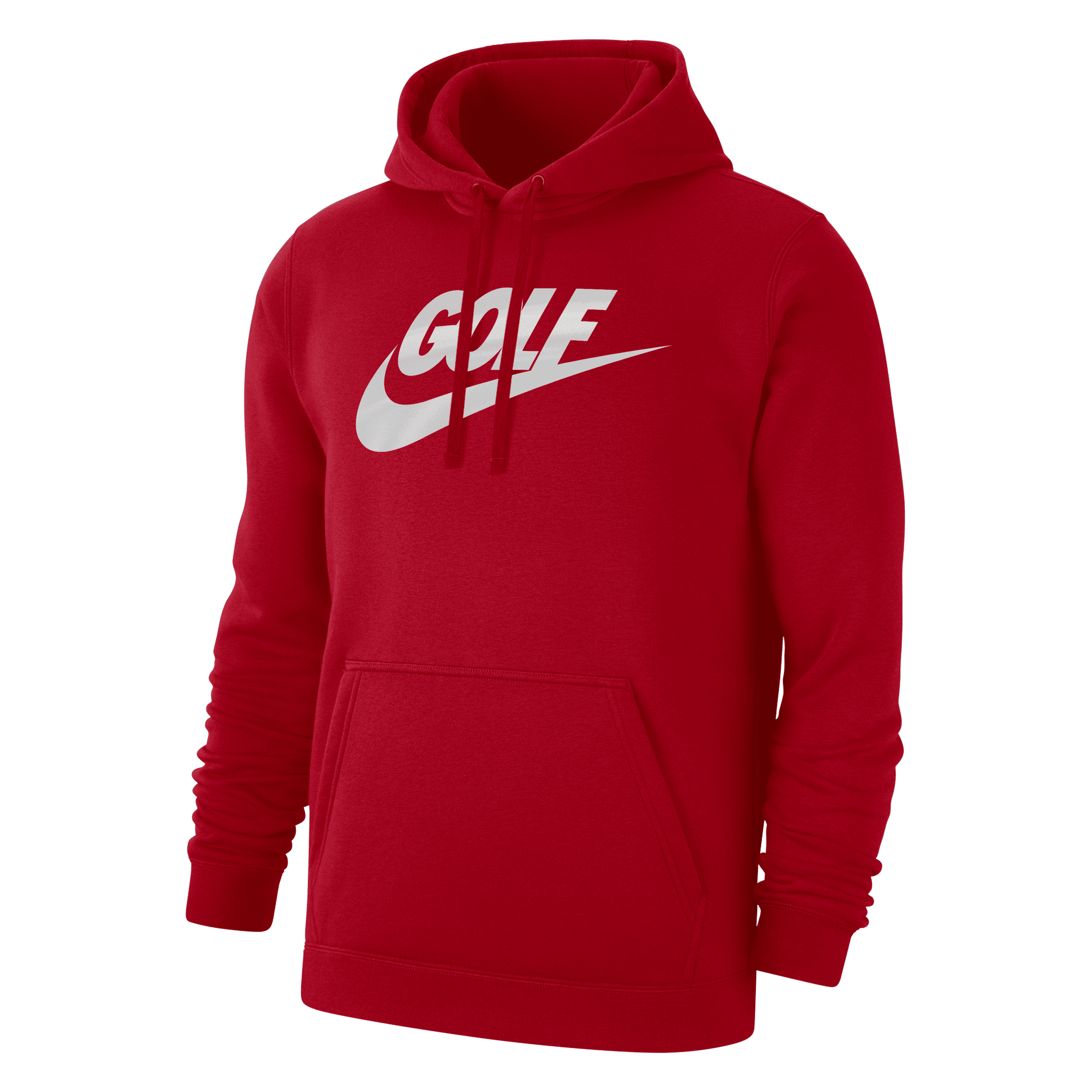 Nike Men's Club Fleece Golf Hoodie In Red