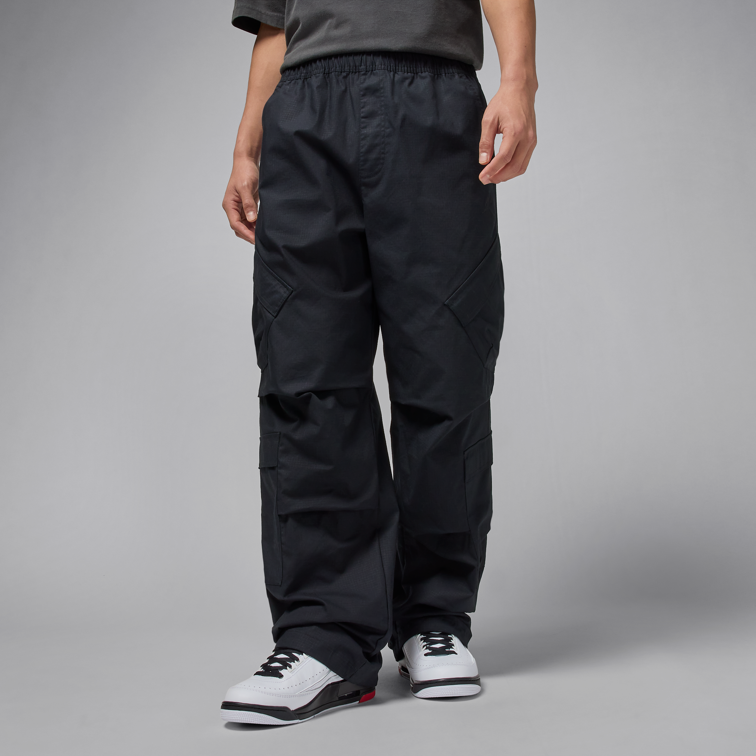 Jordan Mens Flight Utility Pants - - Black / Black Size XL
