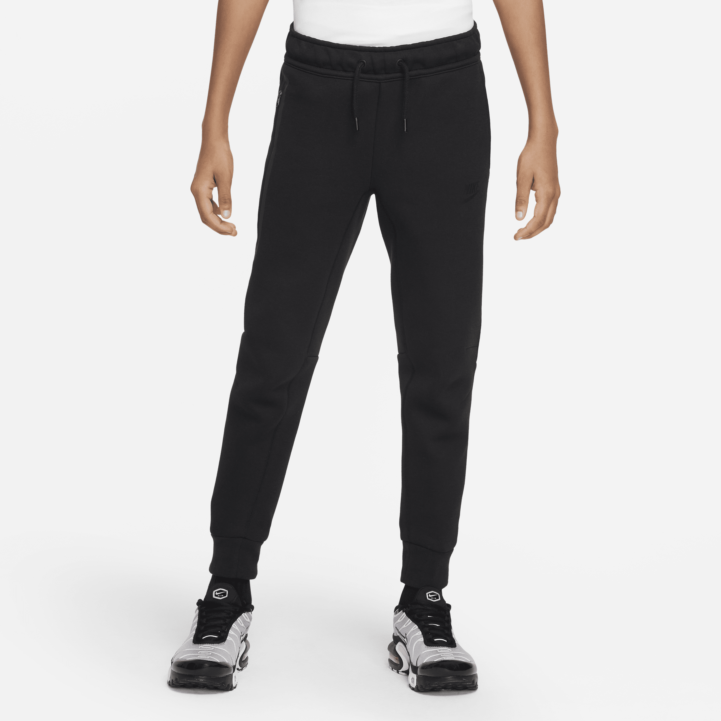 Shop Nike Sportswear Tech Fleece Big Kids' (boys') Pants In Black