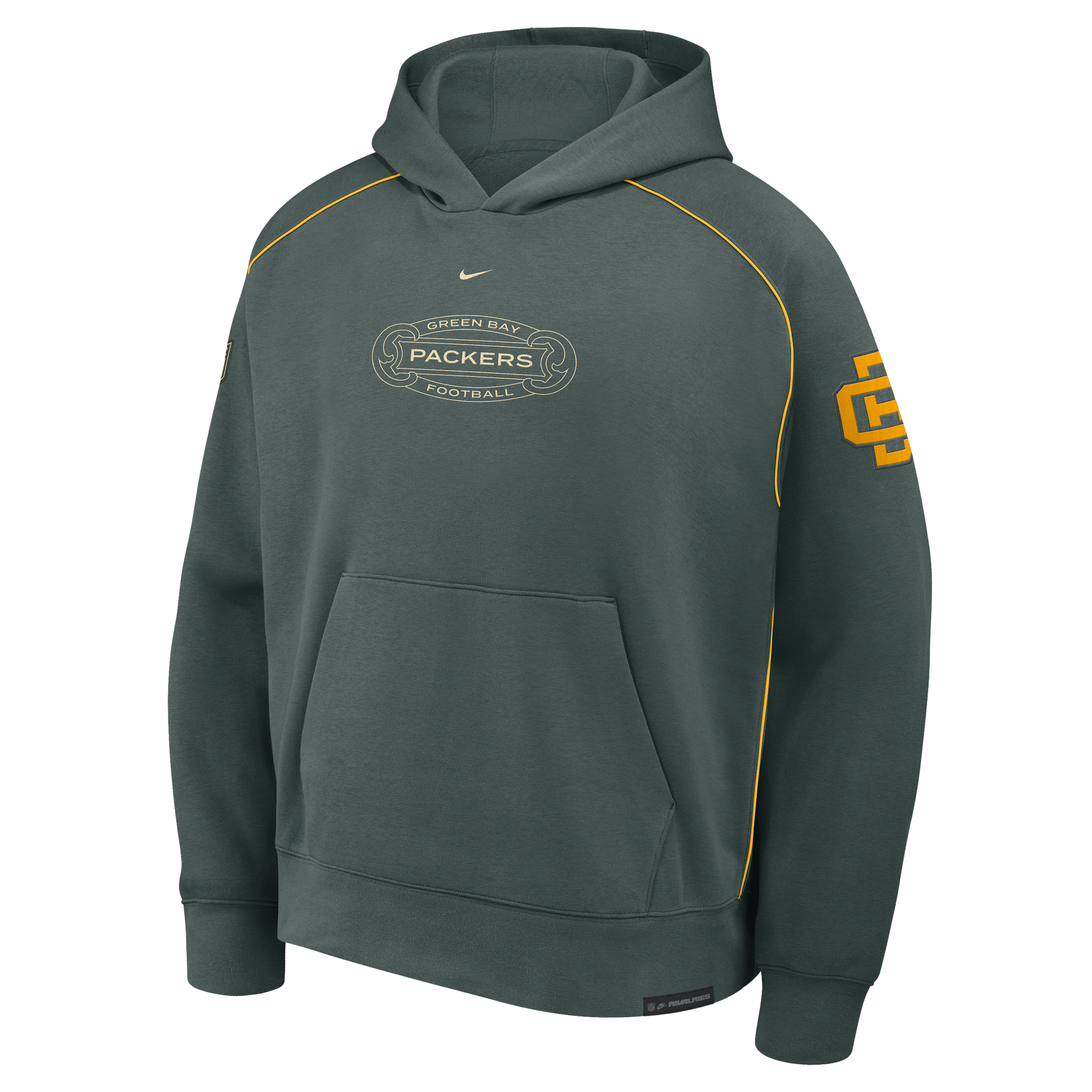 Green Bay Packers Rivalries Collection Air Nike Men's NFL Pullover Hoodie in Green | 06AB0L1M7T-TAU