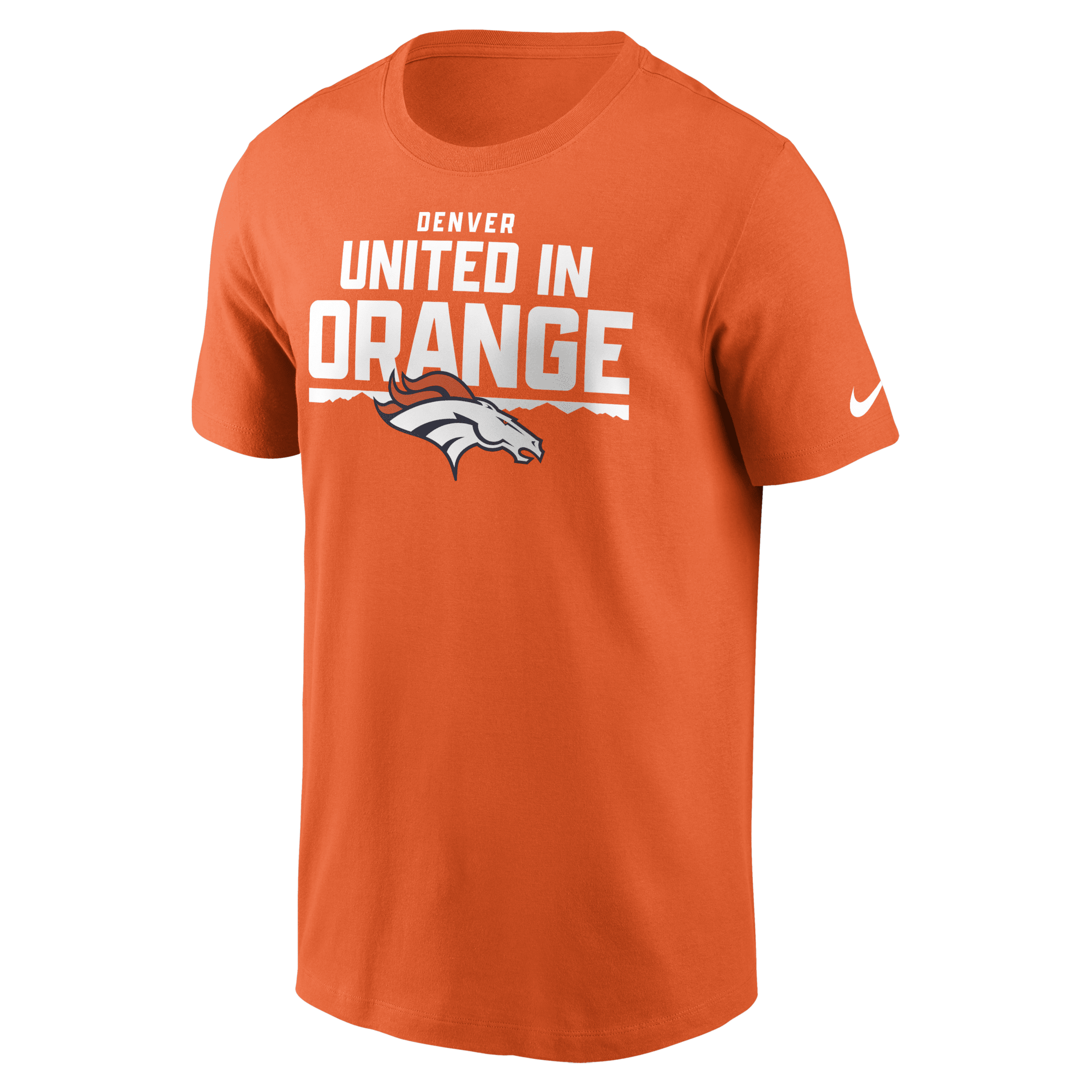 Nike Denver Broncos Local Essential  Men's Nfl T-shirt In Orange