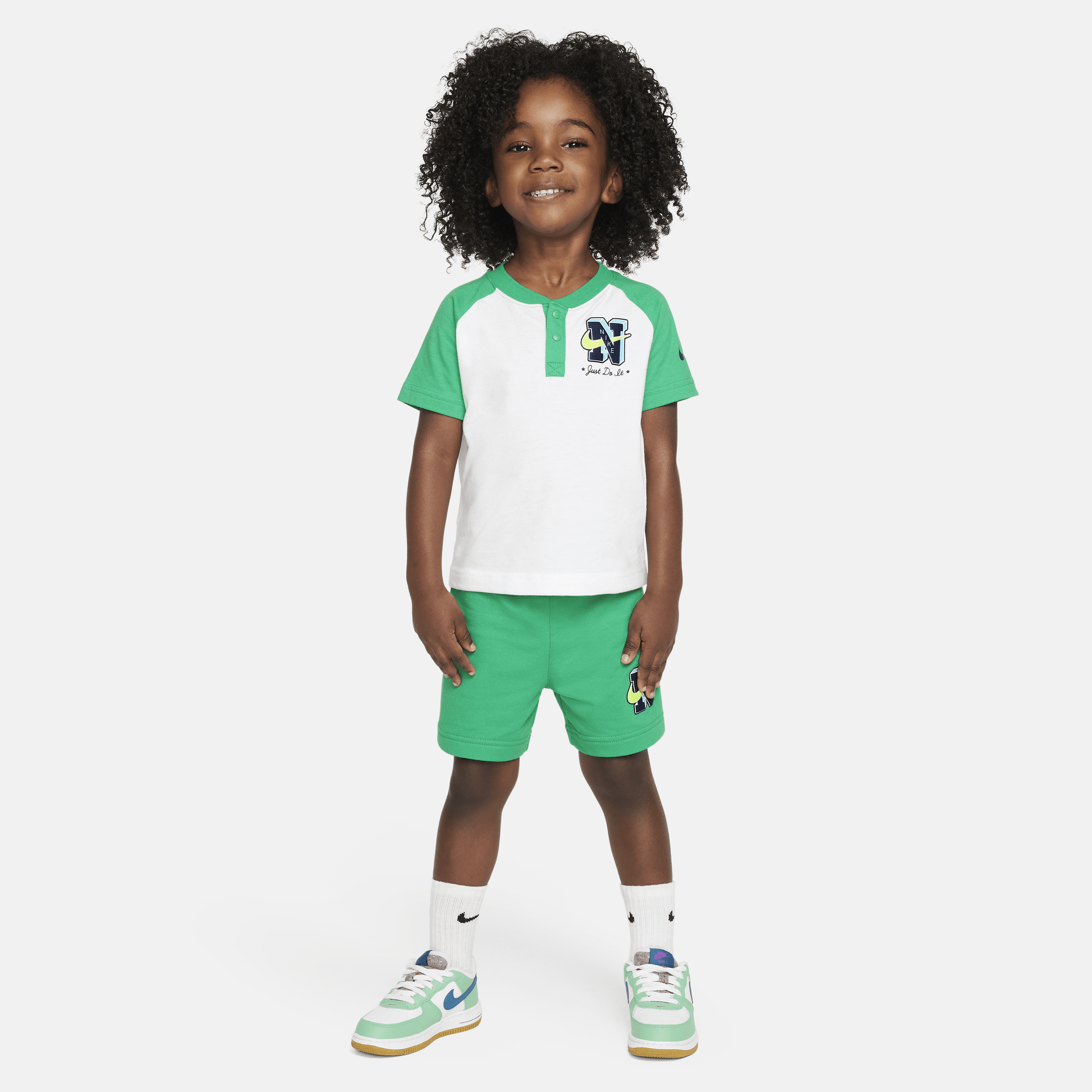 Nike Babies' Sportswear Next Gen Toddler 2-piece Shorts Set In Green