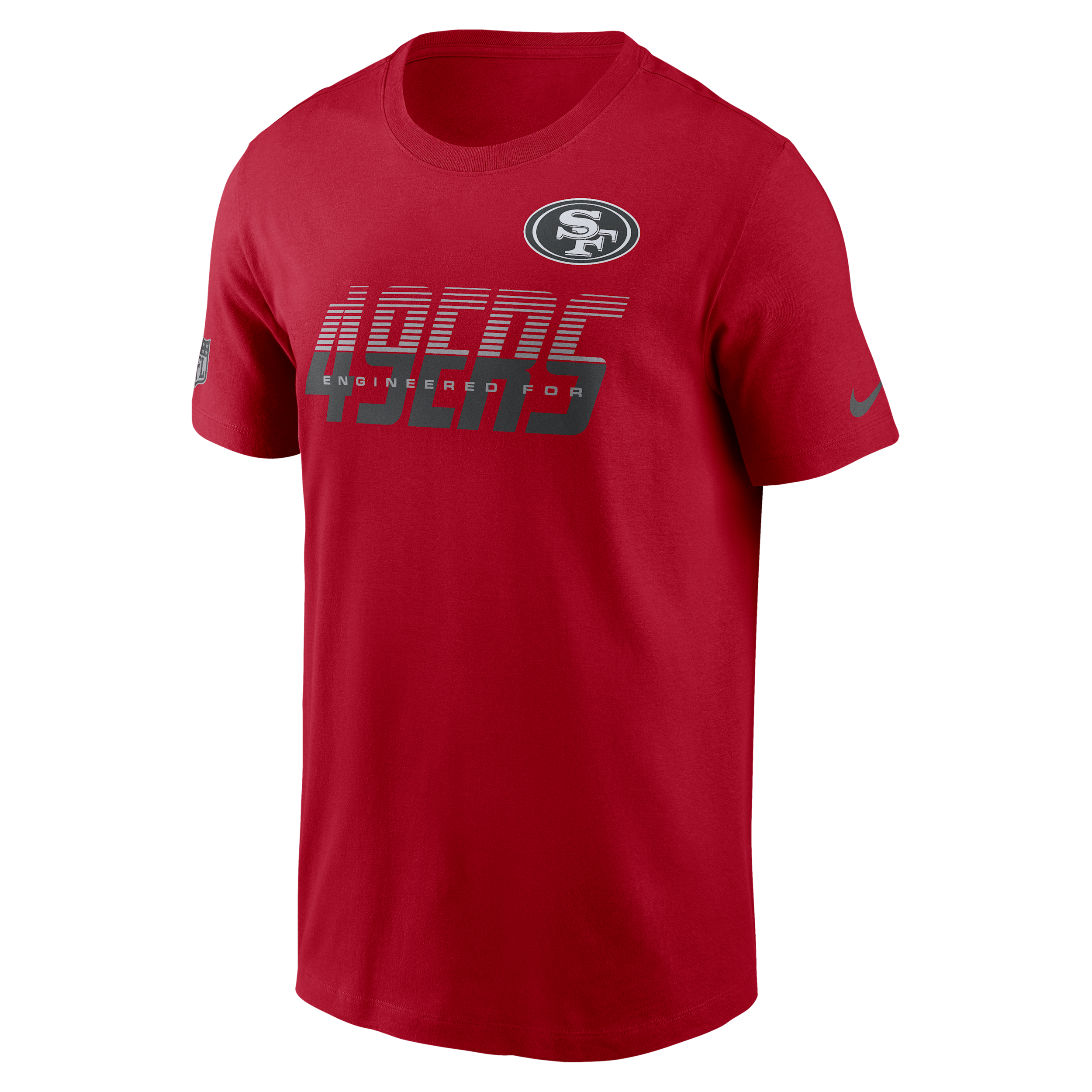 San Francisco 49ers Sideline Team Issue Nike Men's Dri-FIT NFL T-Shirt in Red | 02ET6DL9B-TF9