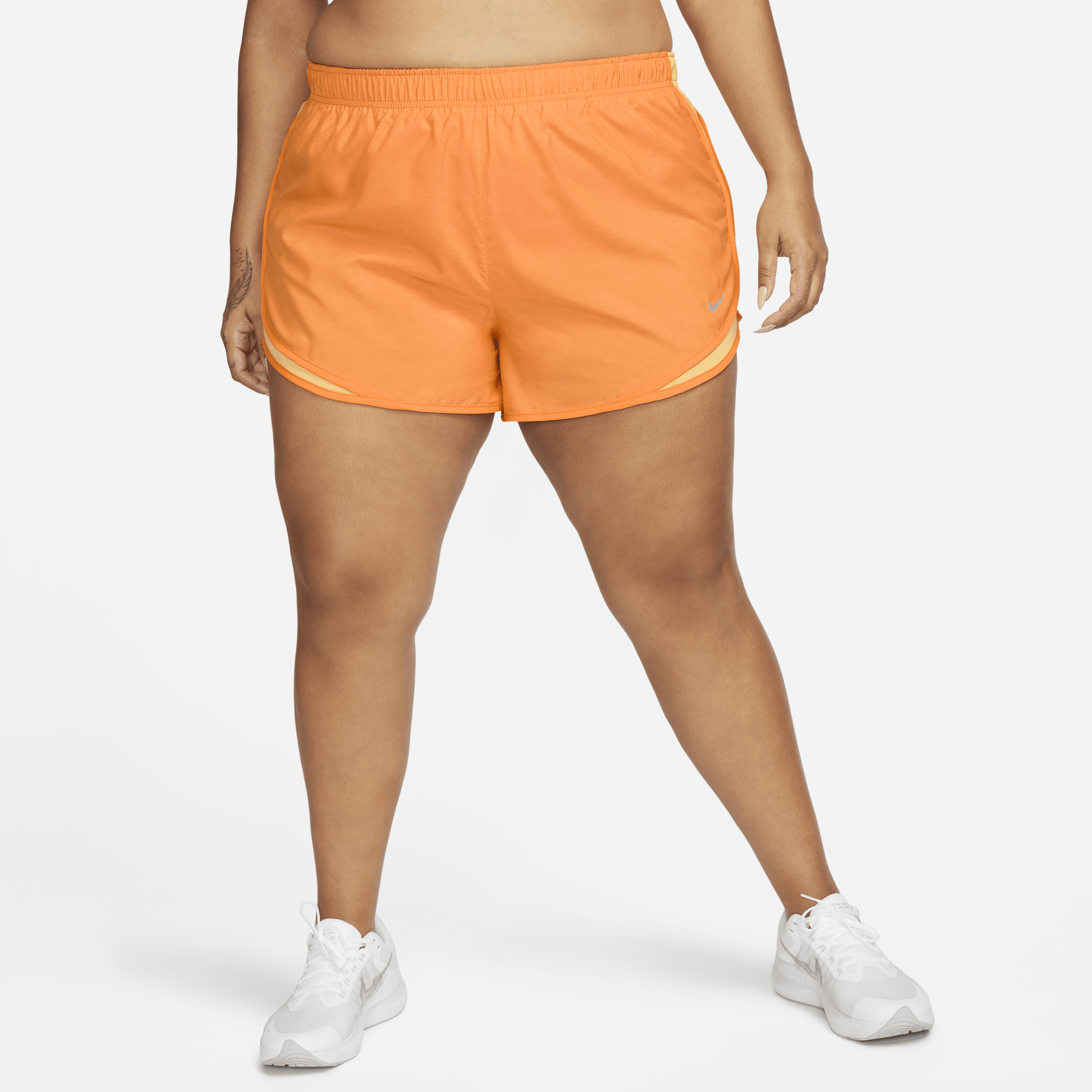 Nike Women's Tempo Running Shorts (plus Size) In Orange
