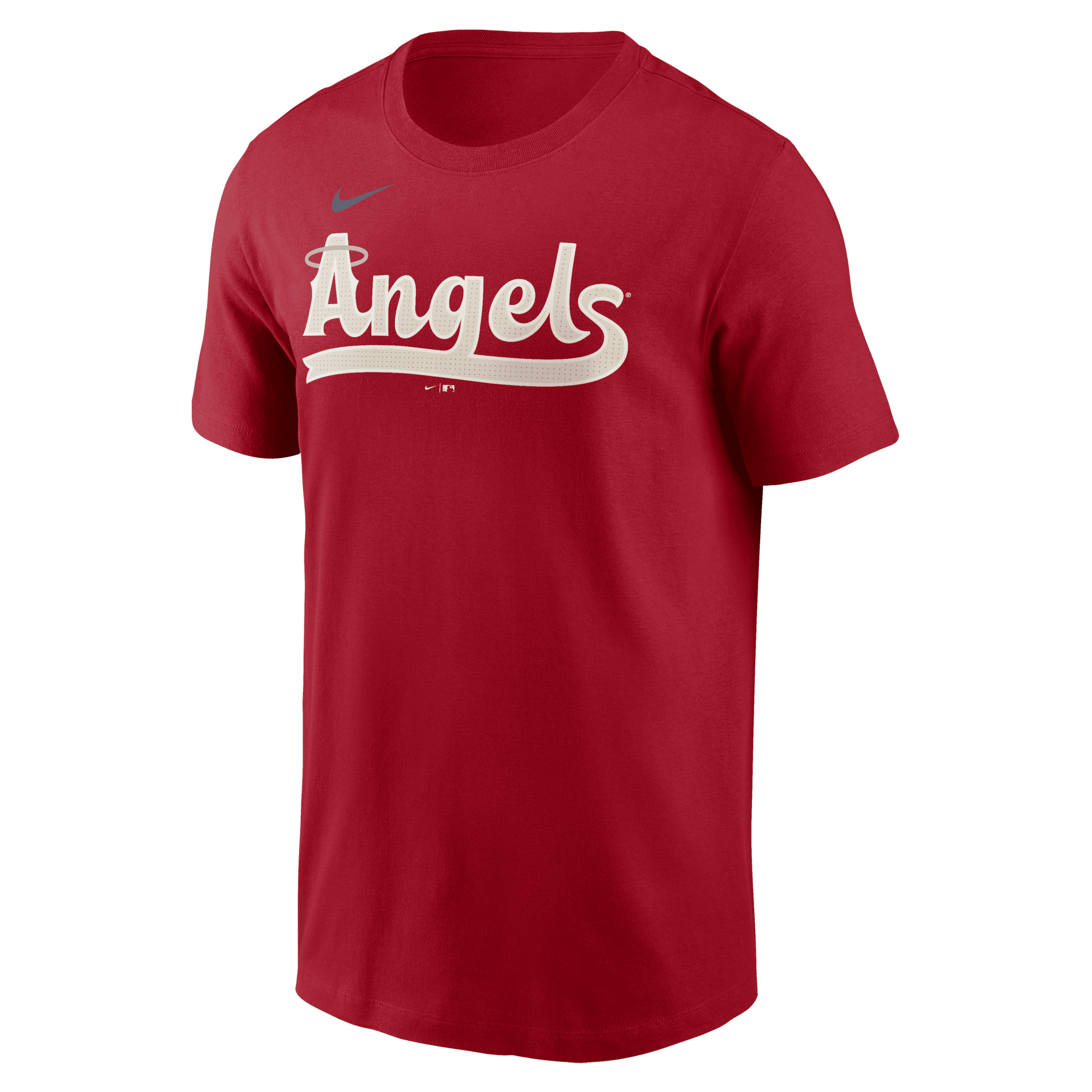 Shop Nike Los Angeles Angels City Connect Wordmark  Men's Mlb T-shirt In Red