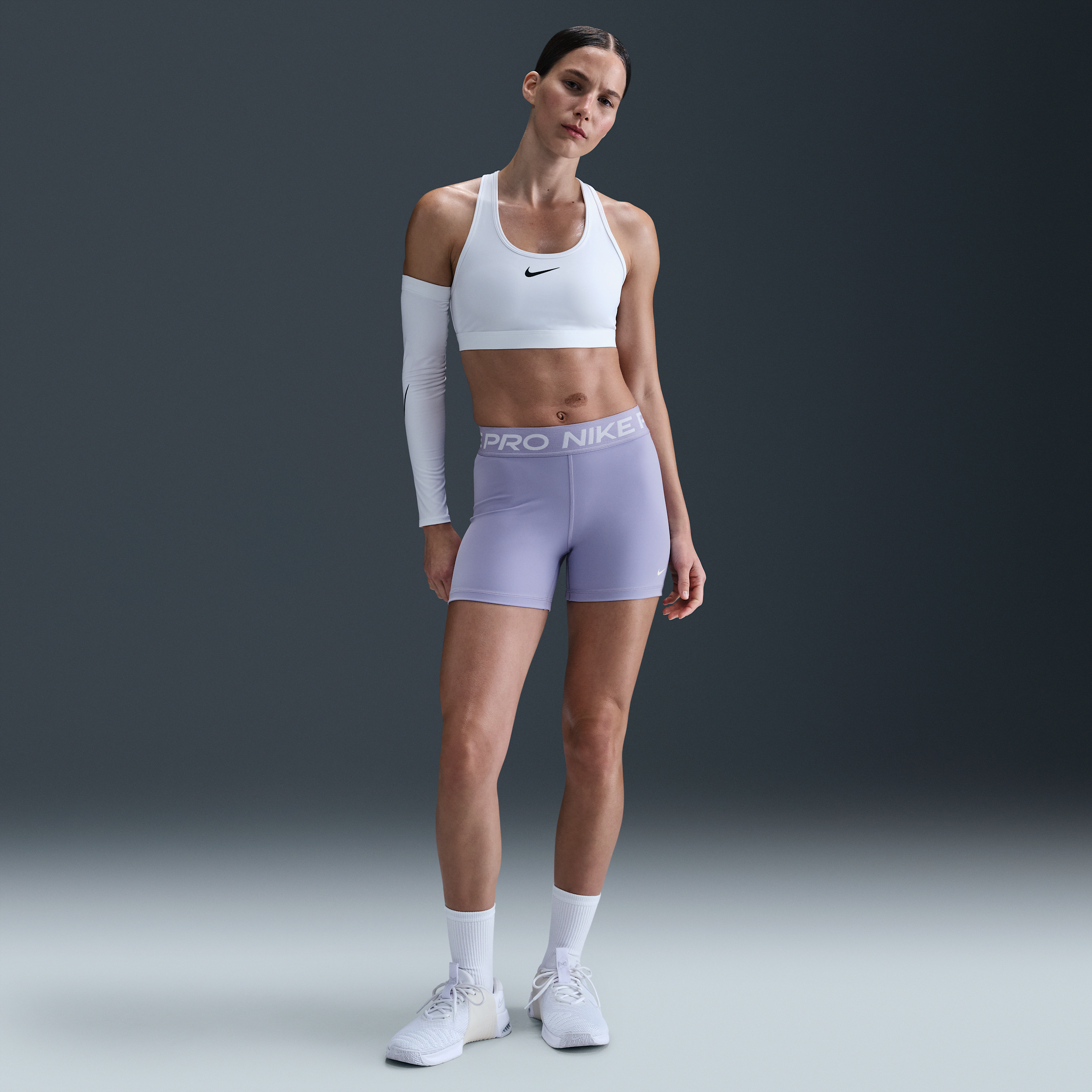 Nike Women's Pro 365 5" Shorts In Purple