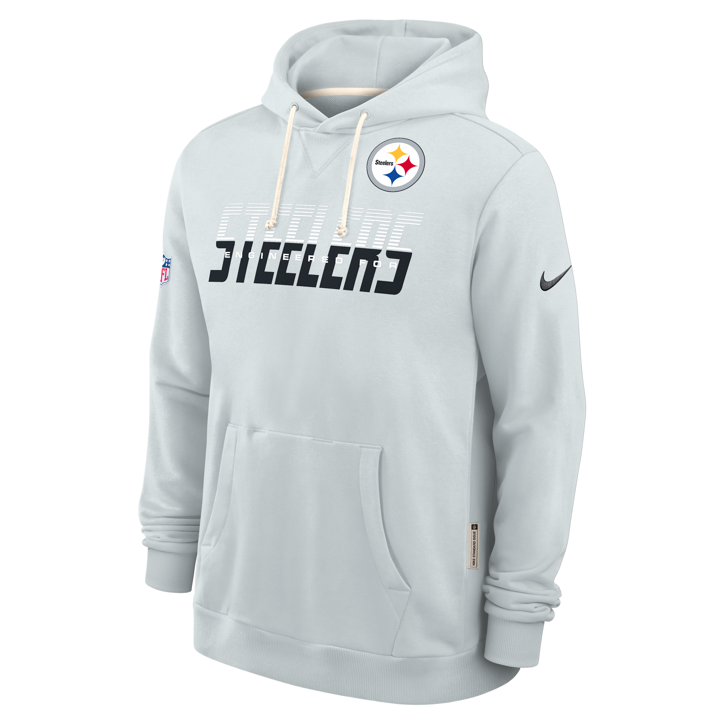 Pittsburgh Steelers Sideline Standard Issue Nike Men's Dri-FIT NFL Pullover Hoodie in Purple | 03AZ04Z7L-SX8