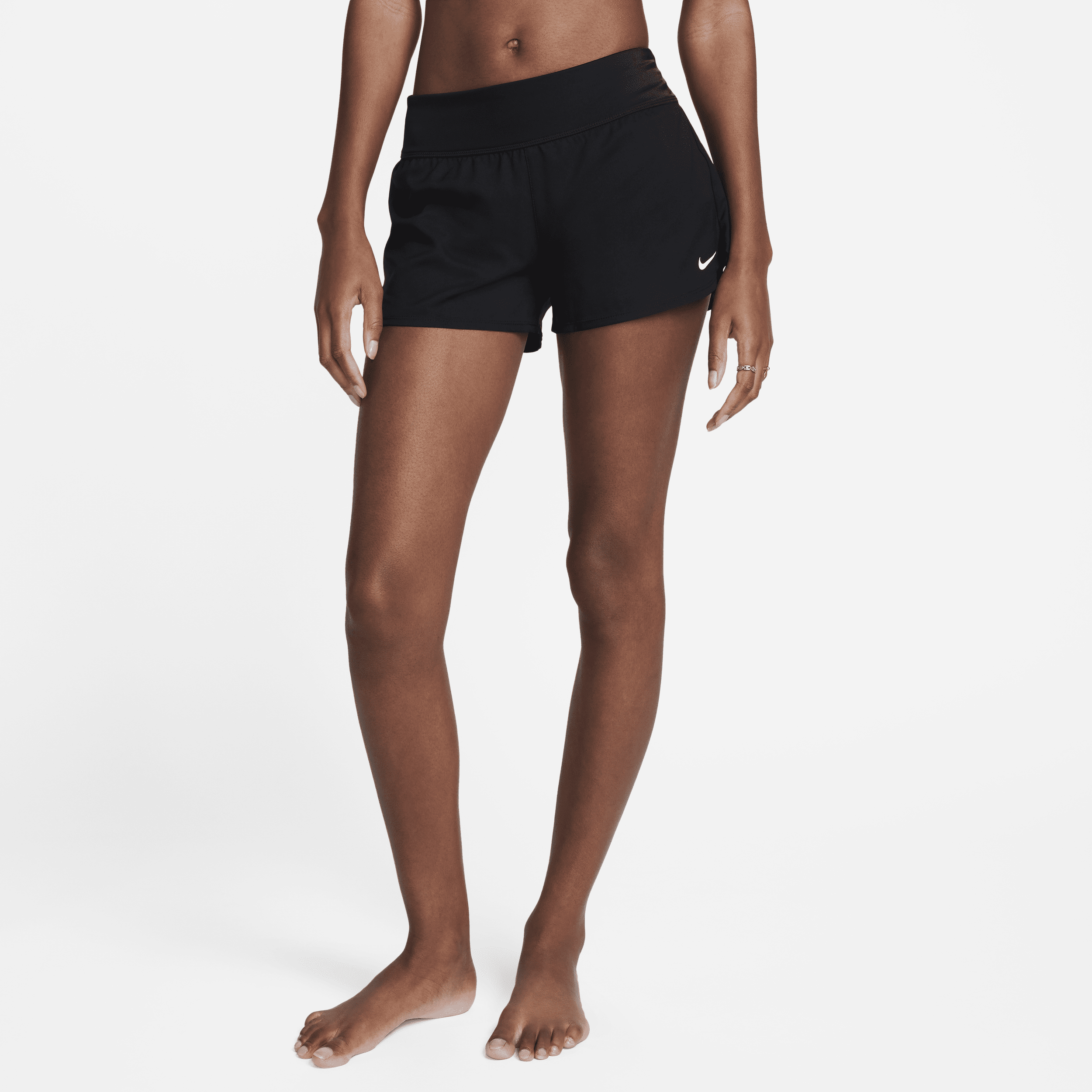 Shop Nike Women's Essential Board Shorts In Black