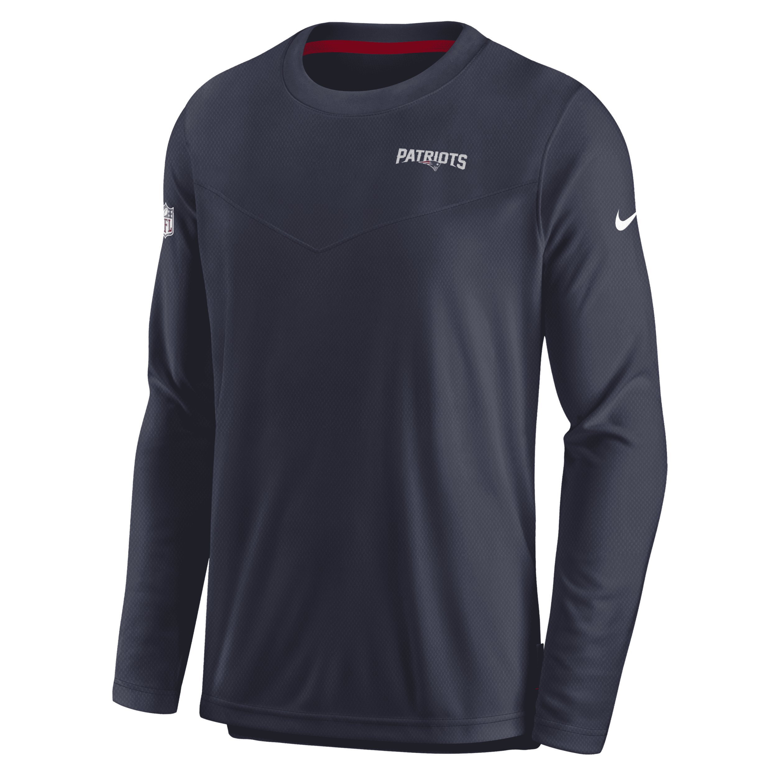 Shop Nike Men's Dri-fit Lockup (nfl New England Patriots) Long-sleeve Top In Blue