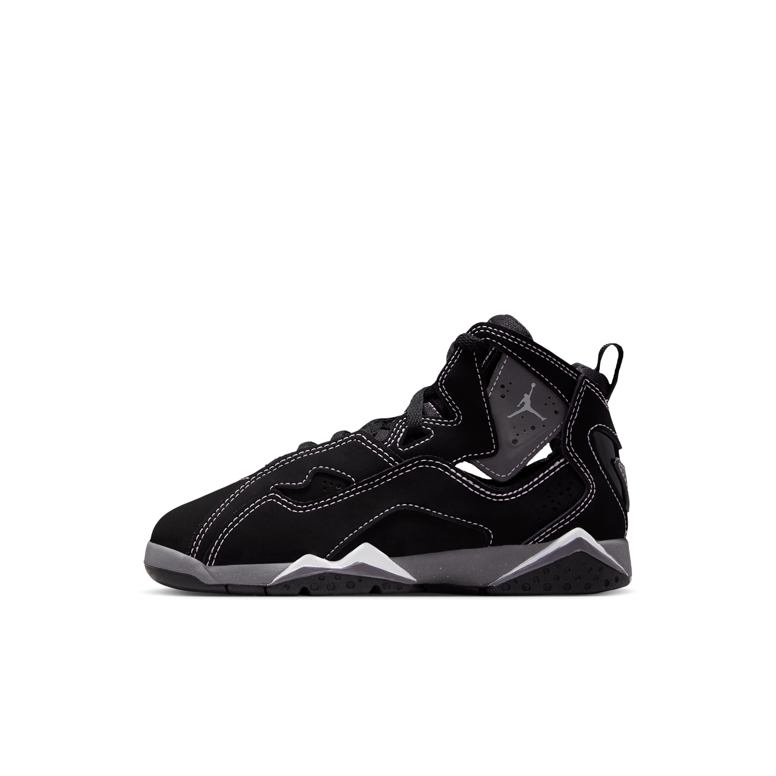 Boys Preschool Jordan True Flight - Boys' Preschool Shoes Silver/Black Size 02.0