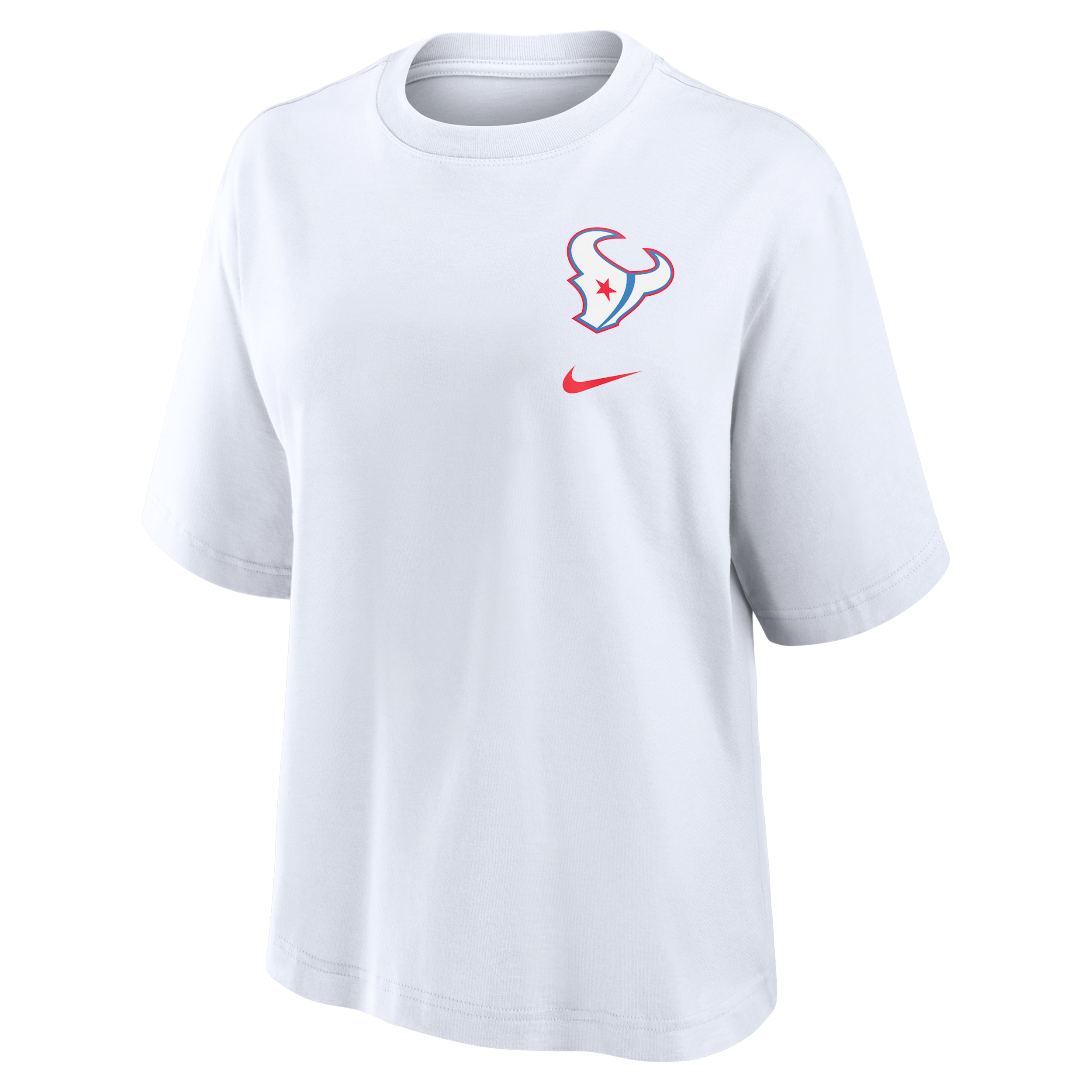 Houston Texans Rivalries Collection Boxy Nike Women's NFL T-Shirt in White | 01CM10A9H-MCF