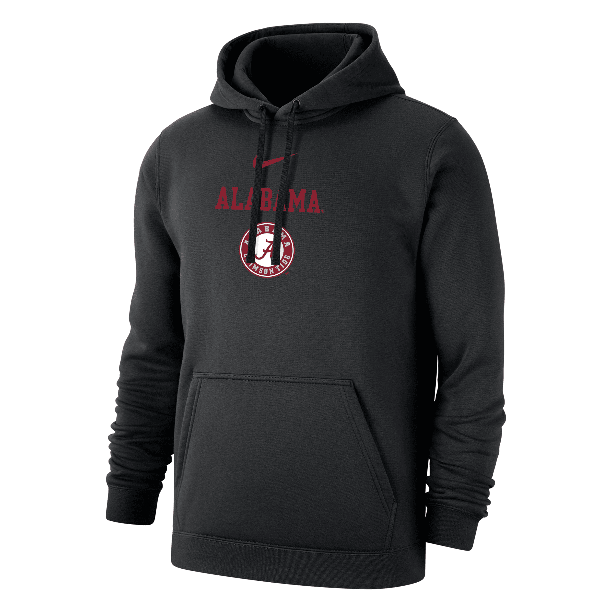 Nike Alabama Club Fleece  Men's College Hoodie In Black
