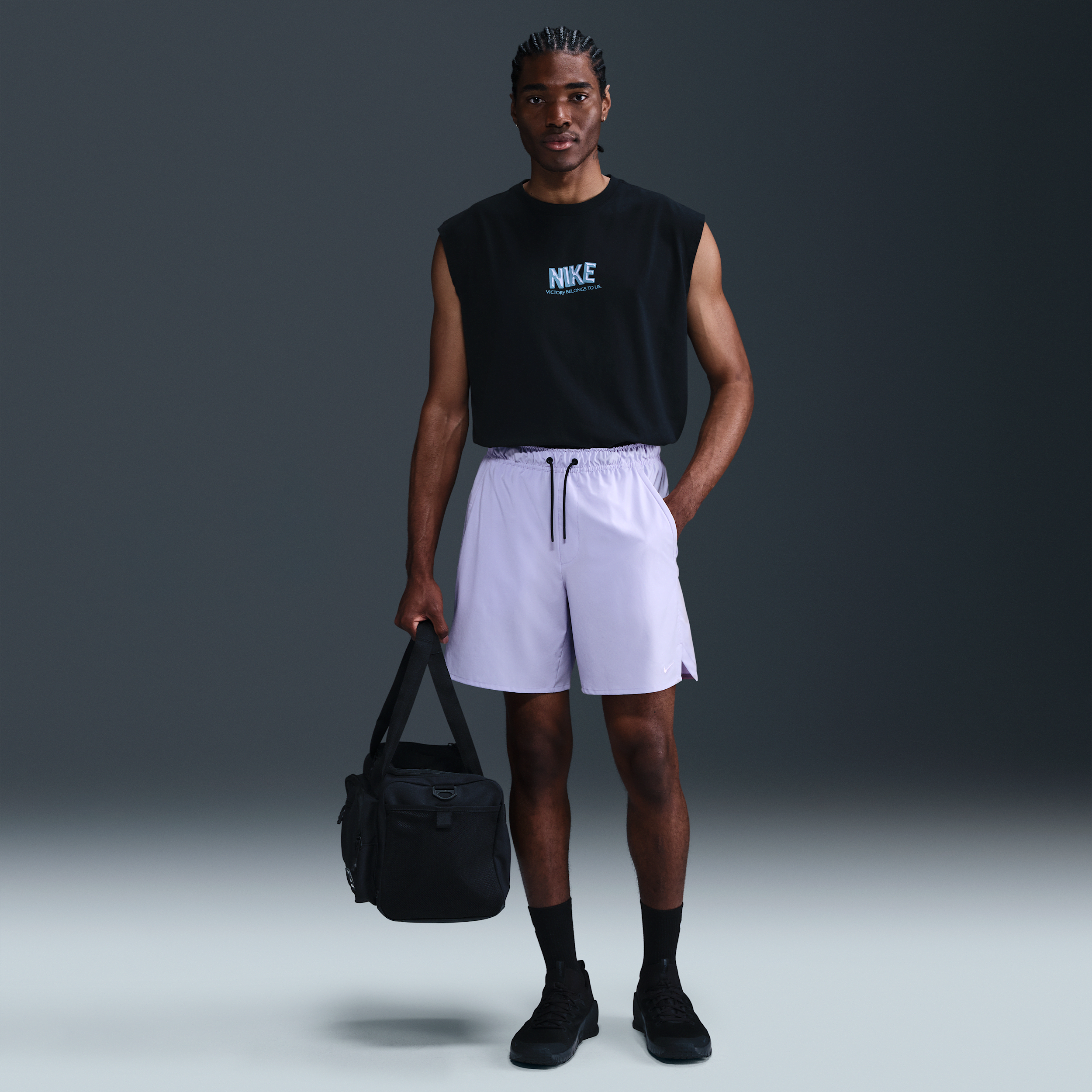 Nike Men's Unlimited Dri-fit 7" Unlined Versatile Shorts In Purple