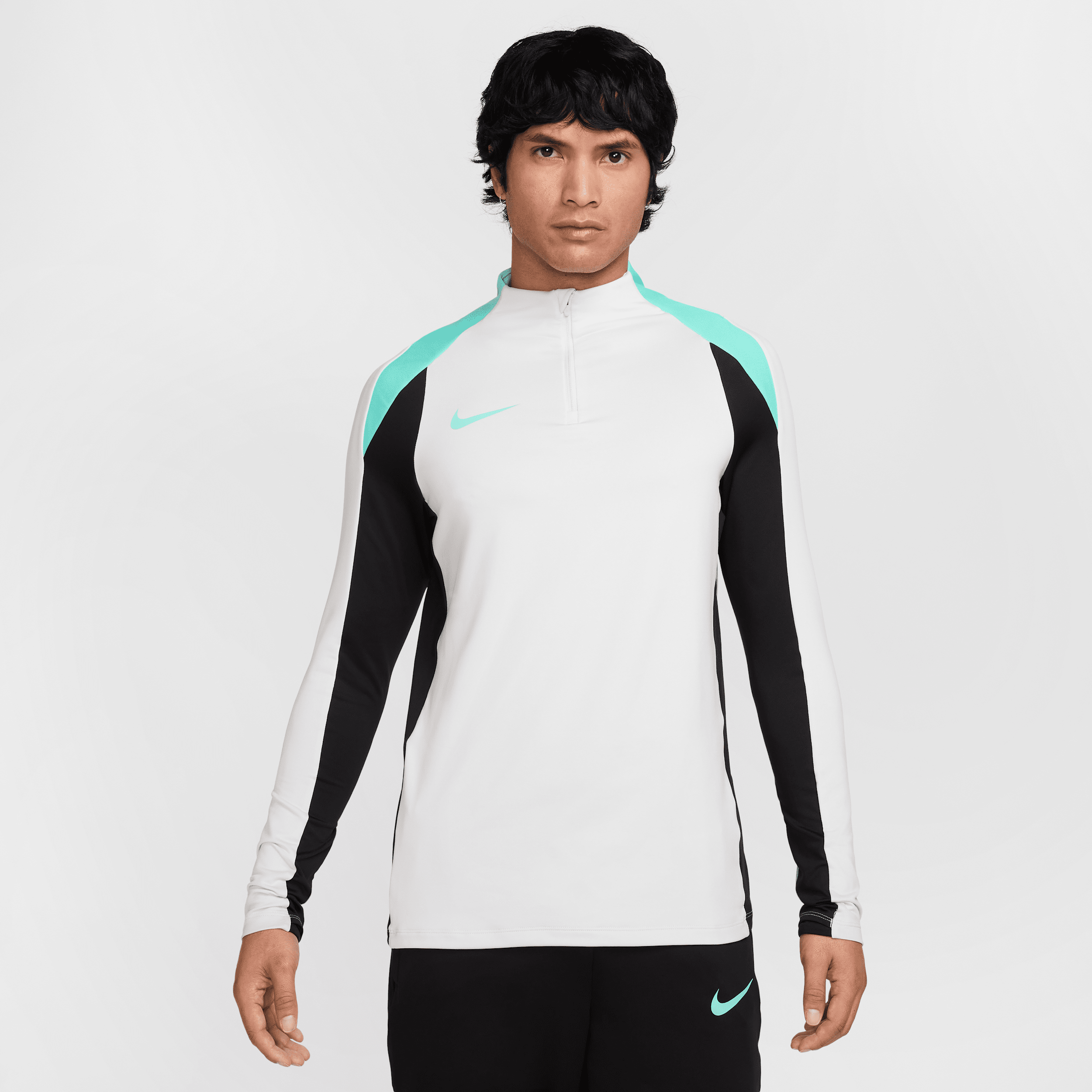 Nike Men's Strike Dri-fit Soccer 1/2-zip Drill Top In Grey