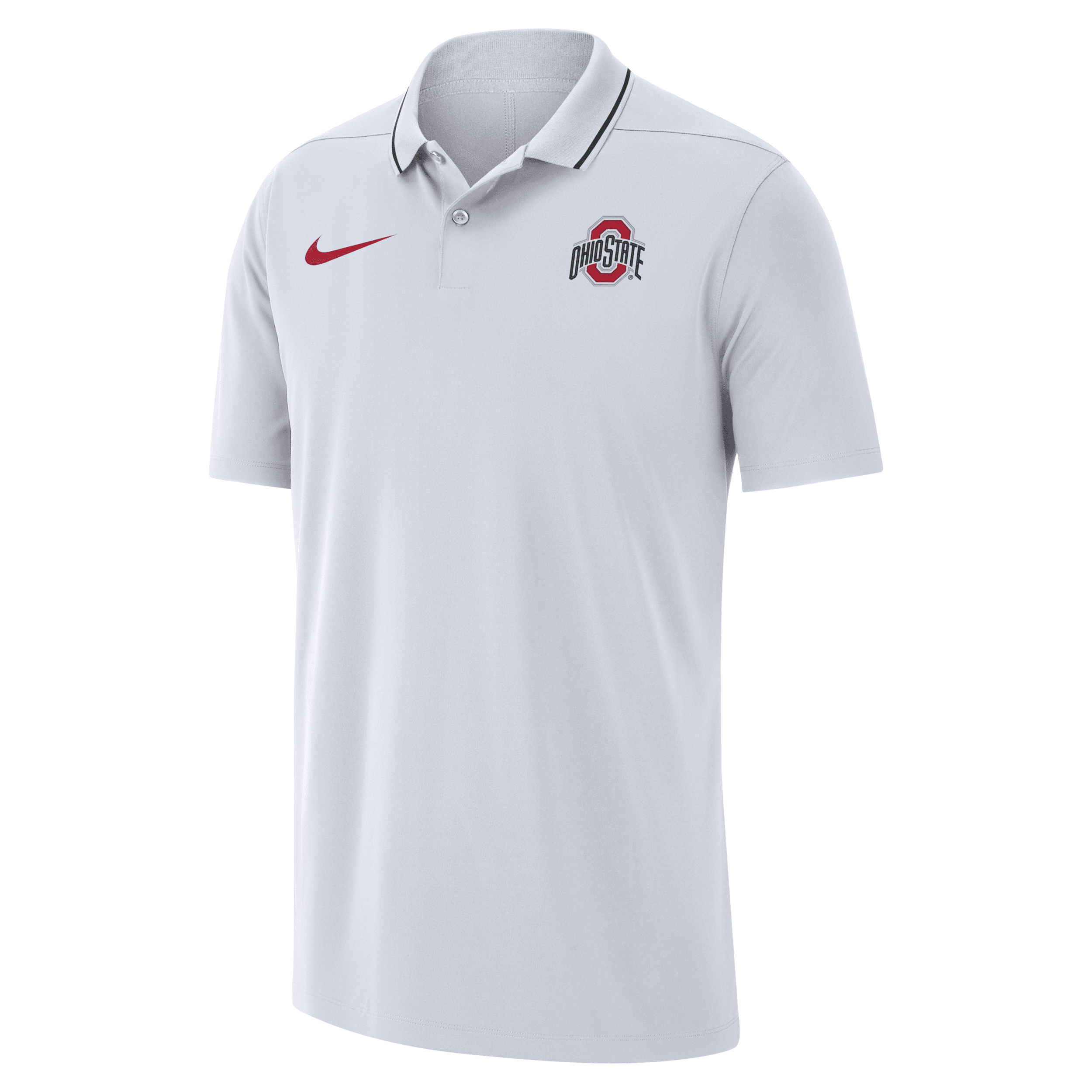 Shop Nike Ohio State  Men's Dri-fit College Coaches Polo In White