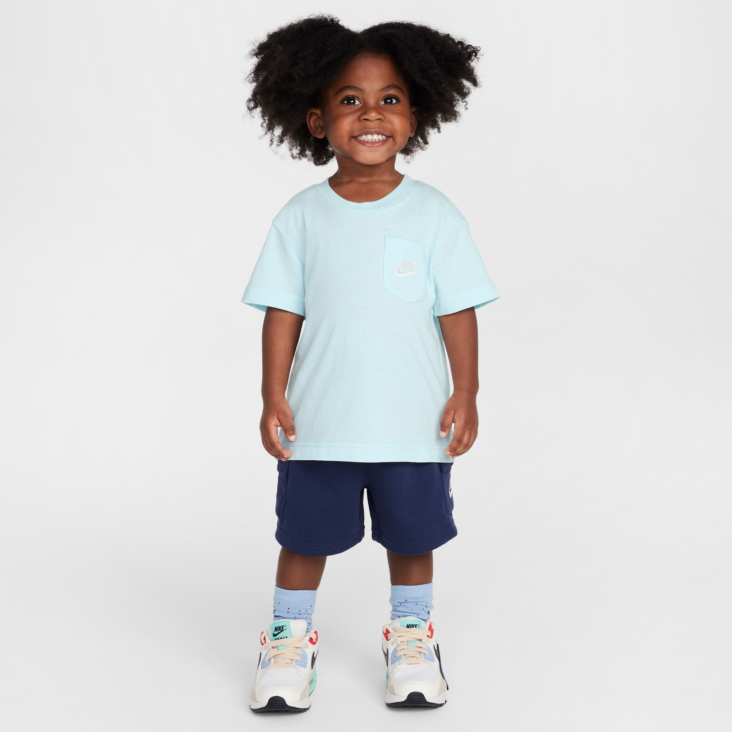 Nike Sportswear Toddler Pocket T-shirt And French Terry Shorts Set
