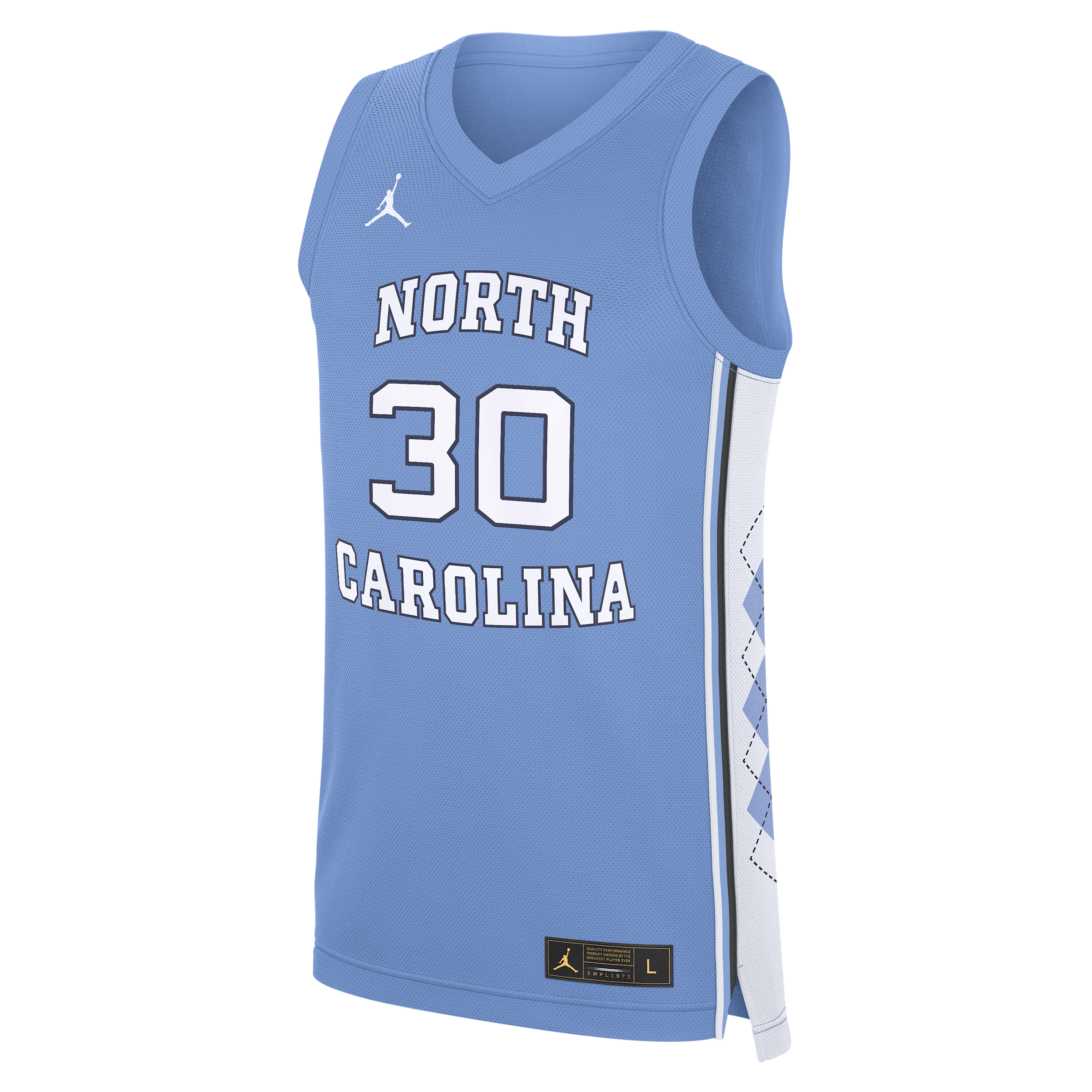 Men's North Carolina Replica Jordan Brand College Basketball Jersey in Blue | JCBJ09MCJ14-GX2