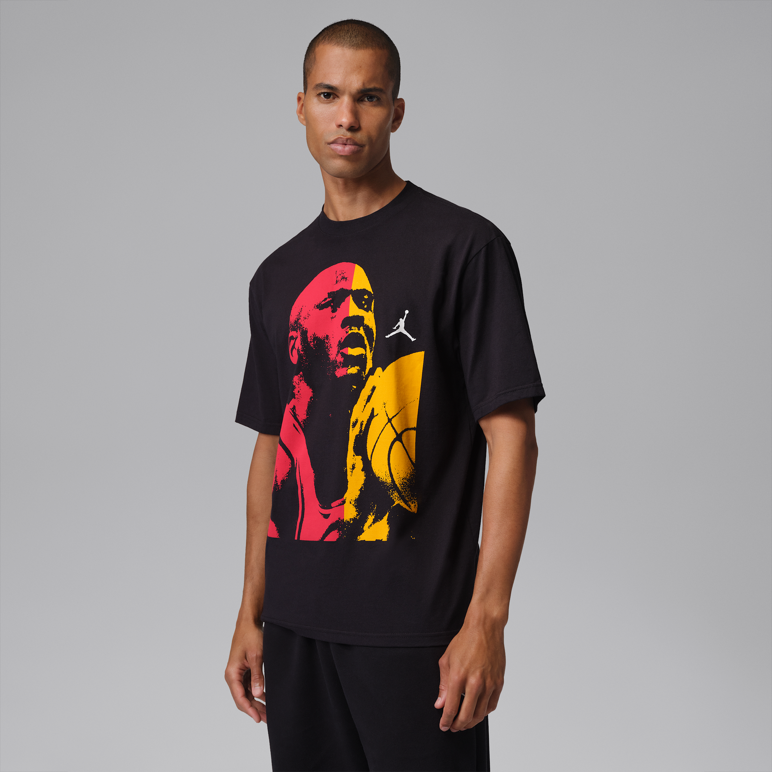 Jordan Mens MJ Statement 1985 Short Sleeve Crew - - Black