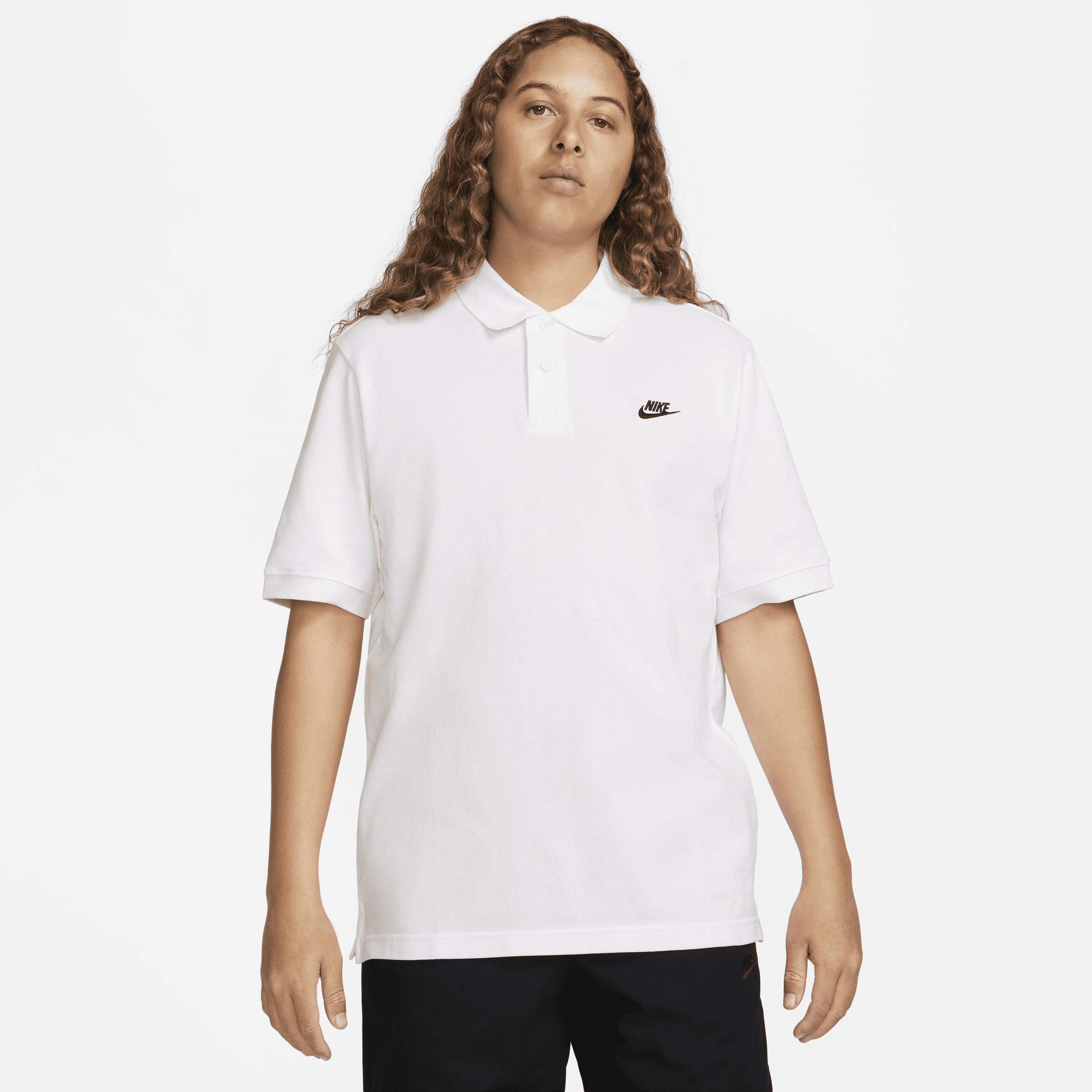 Nike Club Short Sleeve Polo In White