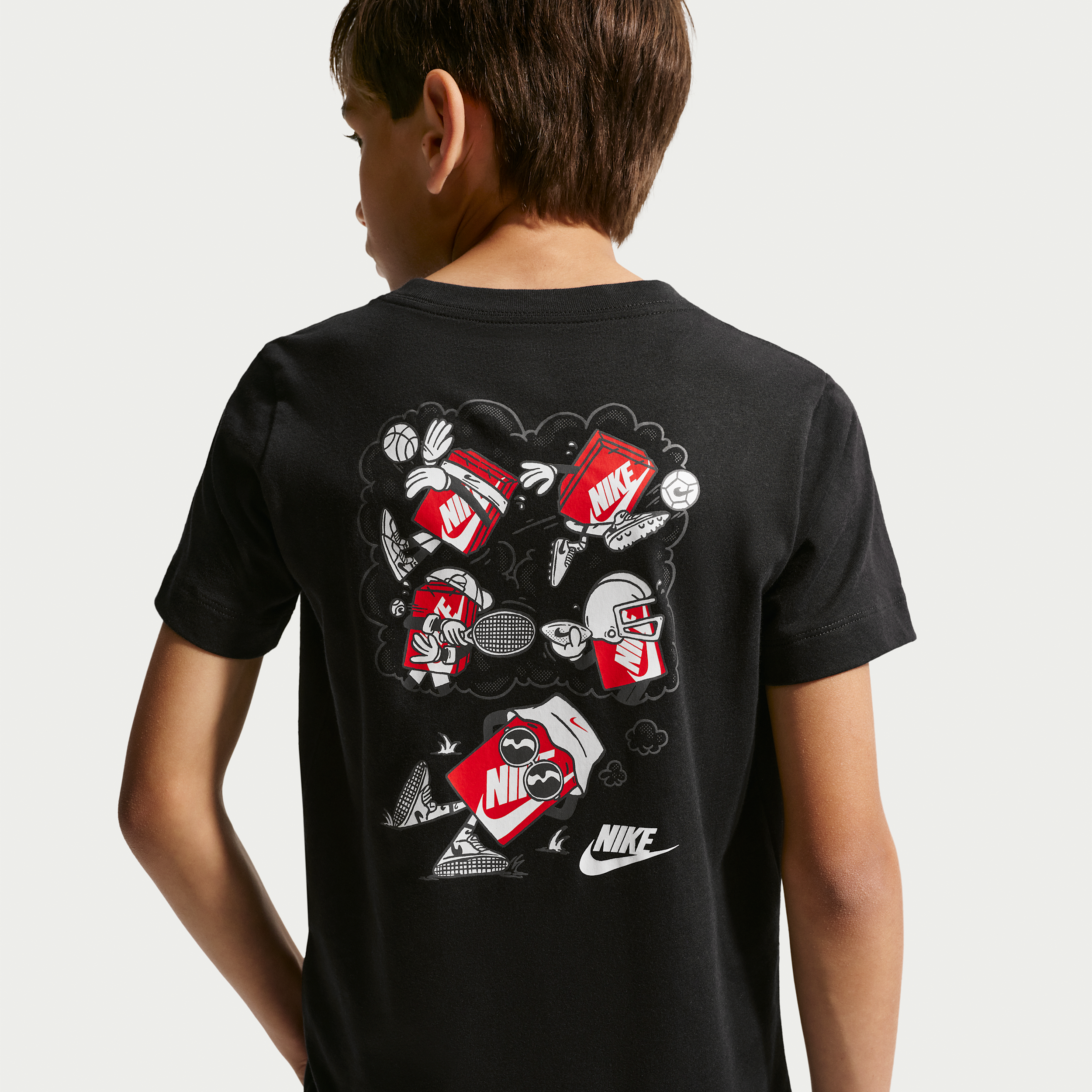 Nike Sportswear Big Kids' T-Shirt in Black | IV5608-010