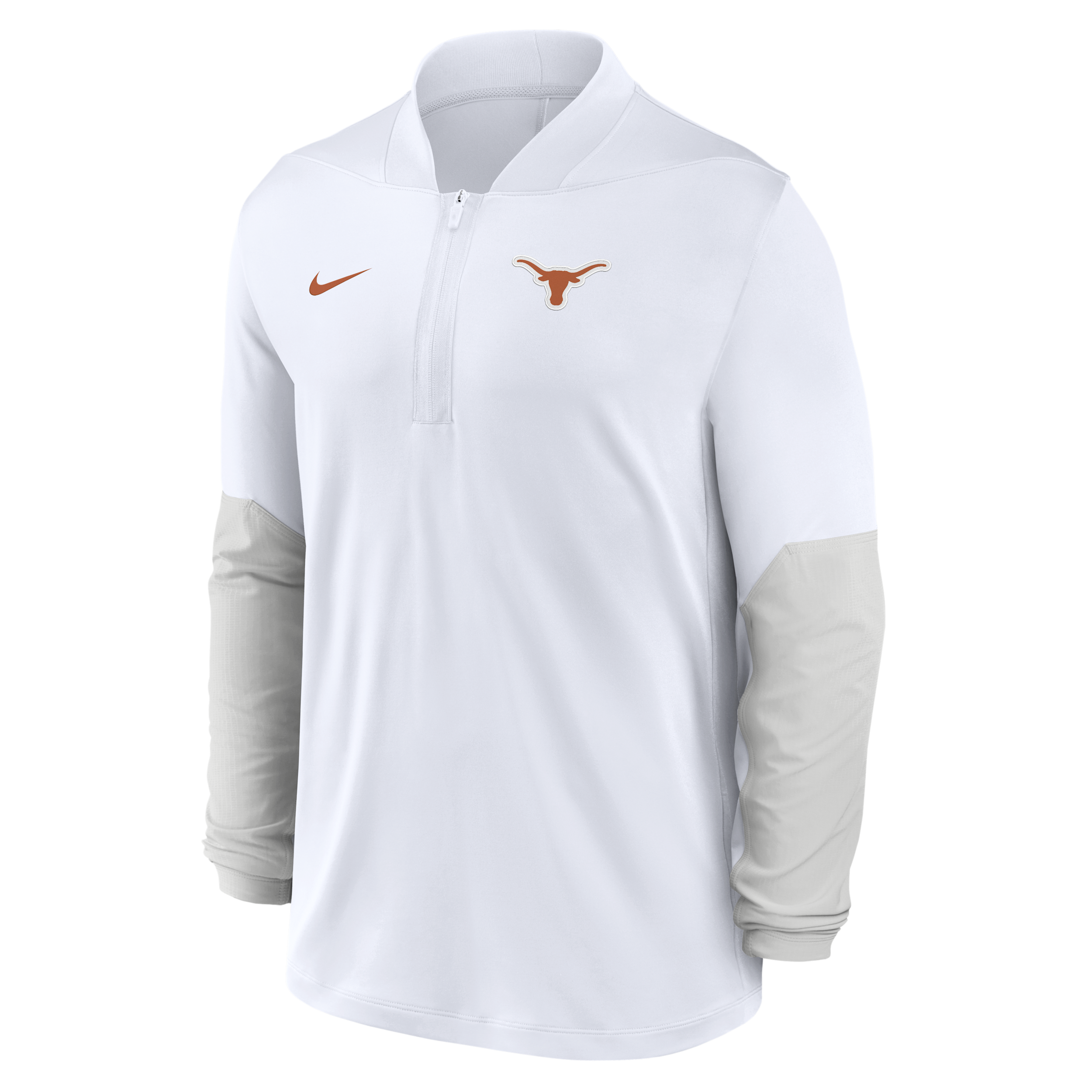 Nike Texas  Men's Dri-fit College 1/2-zip Top In White