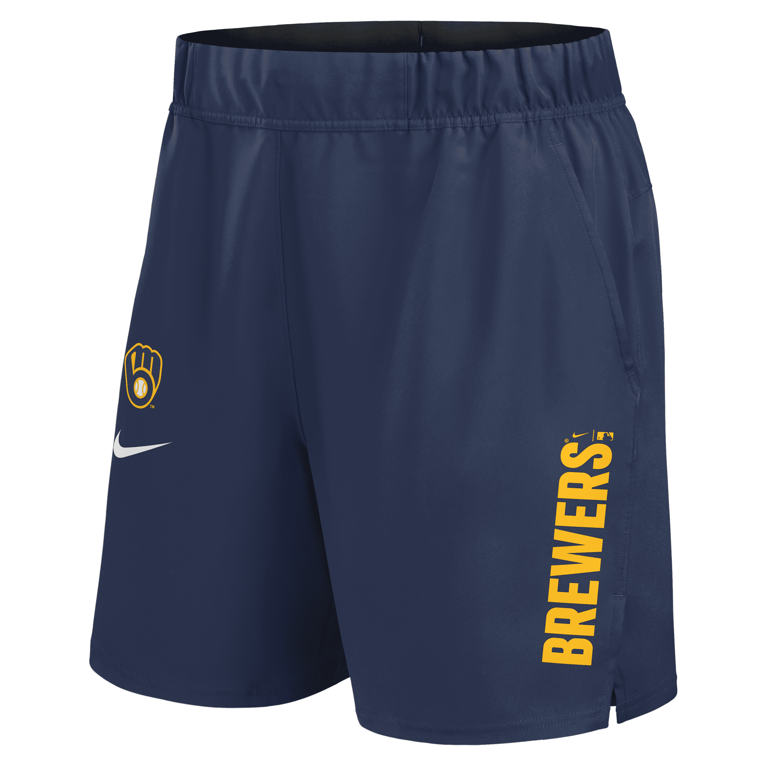 Nike Navy Milwaukee Brewers Woven Victory Performance Shorts