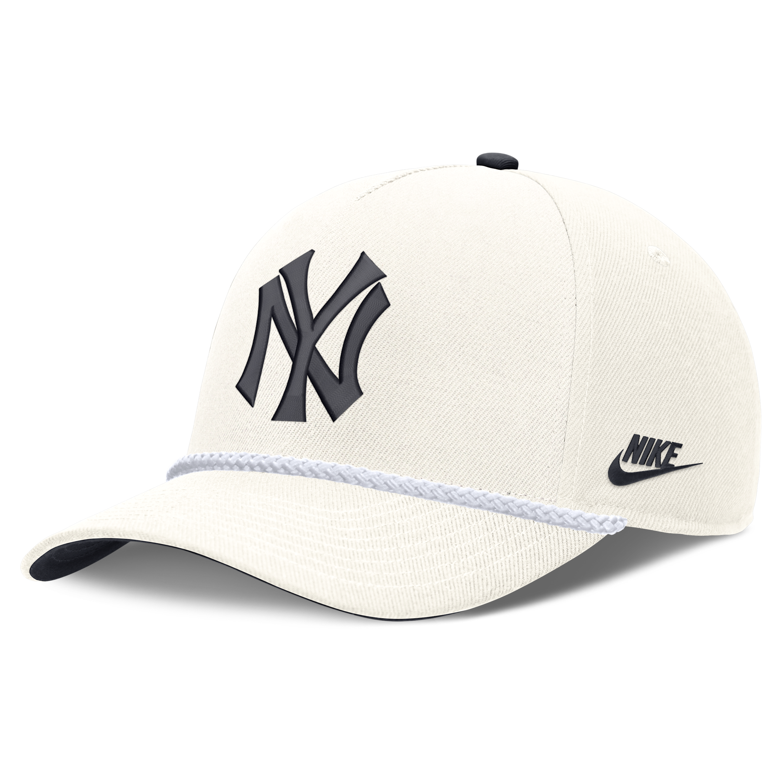 New York Yankees 1927 Cooperstown Rise Nike Men's MLB Structured Adjustable Hat in White | NB450I8AN27-U8F