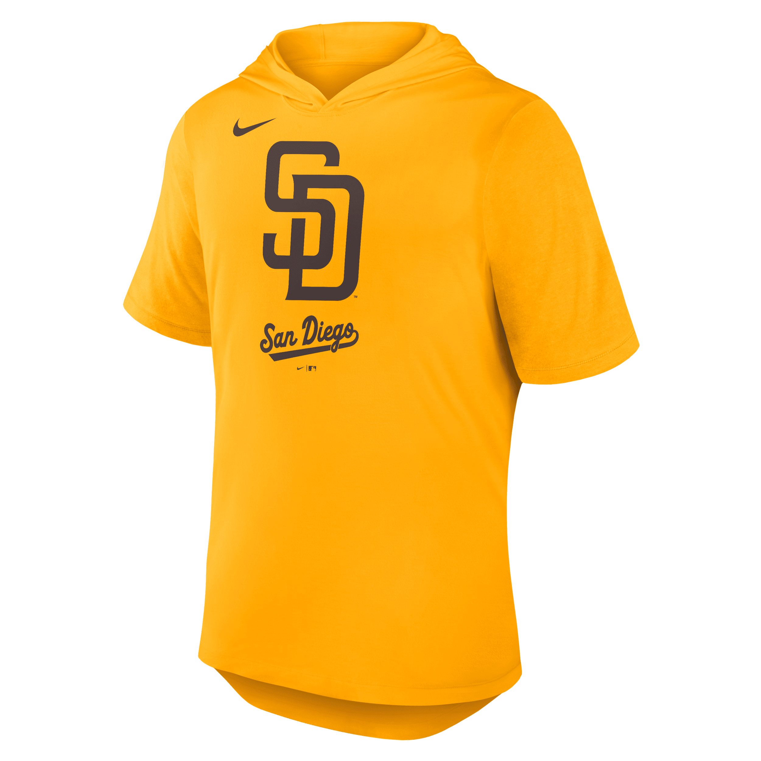 Nike Gold San Diego Padres Tri-blend Hoodie T-shirt