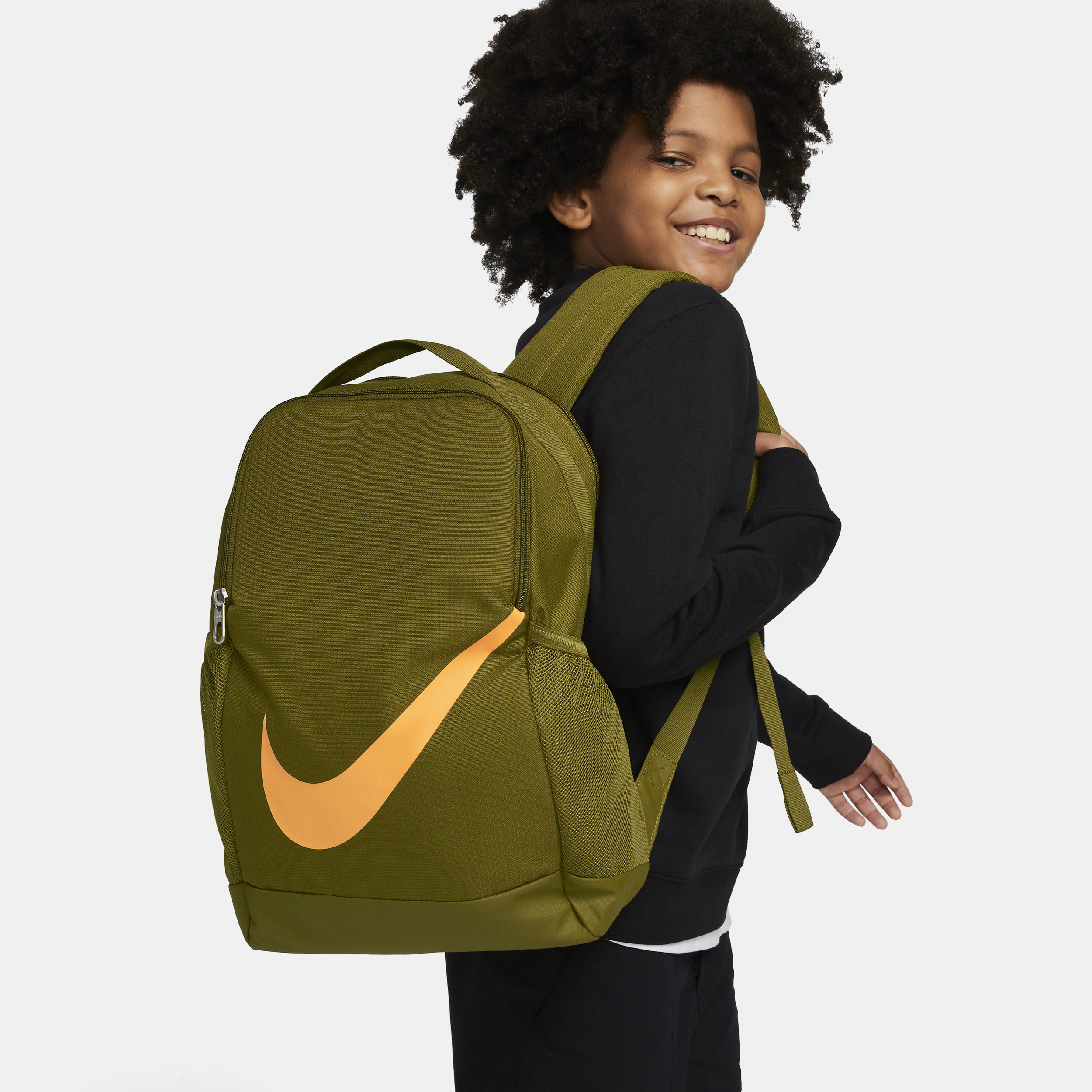 Nike Brasilia Kids' Backpack (18l) In Brown