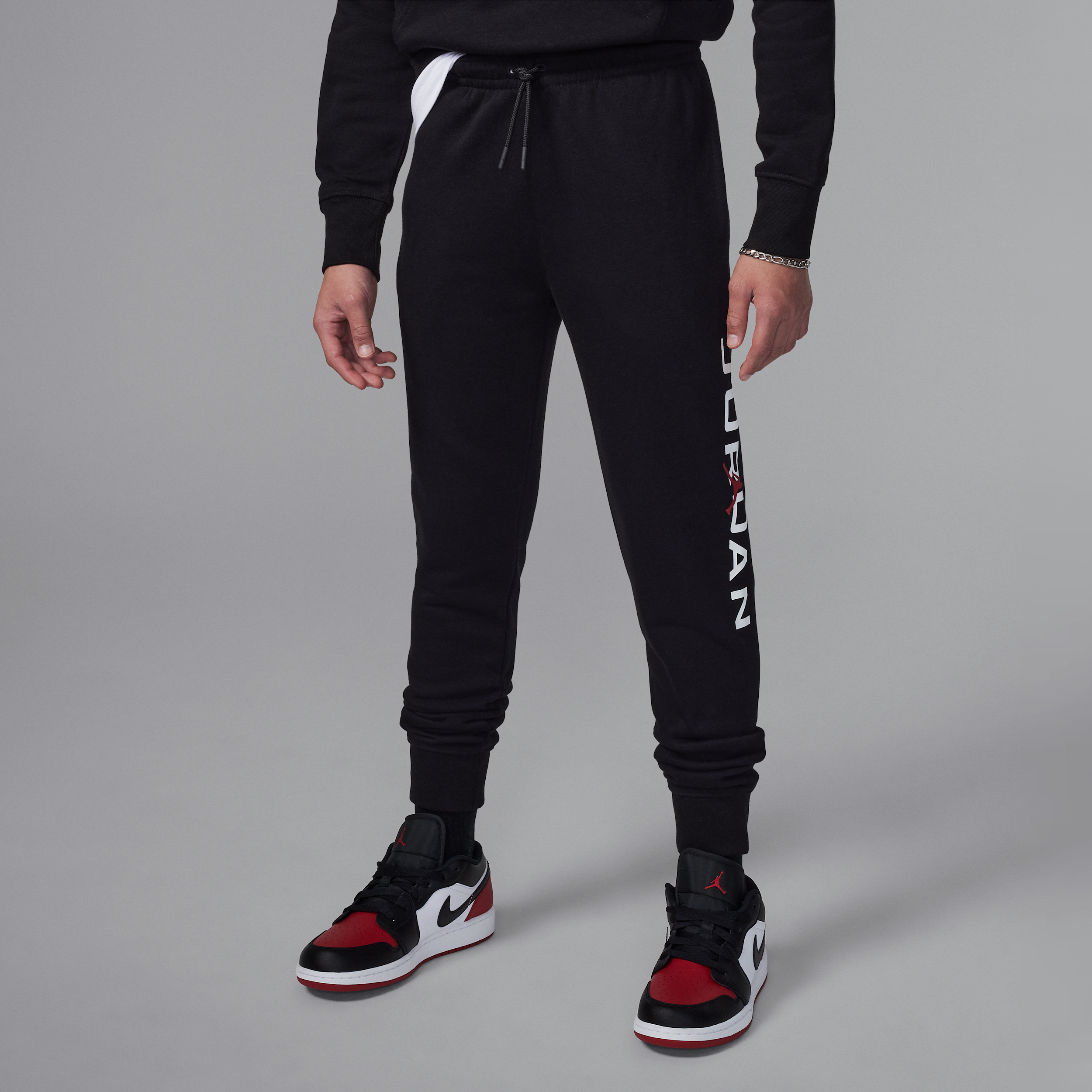 Jordan Big Kids' Baseline Fleece Pants In Black
