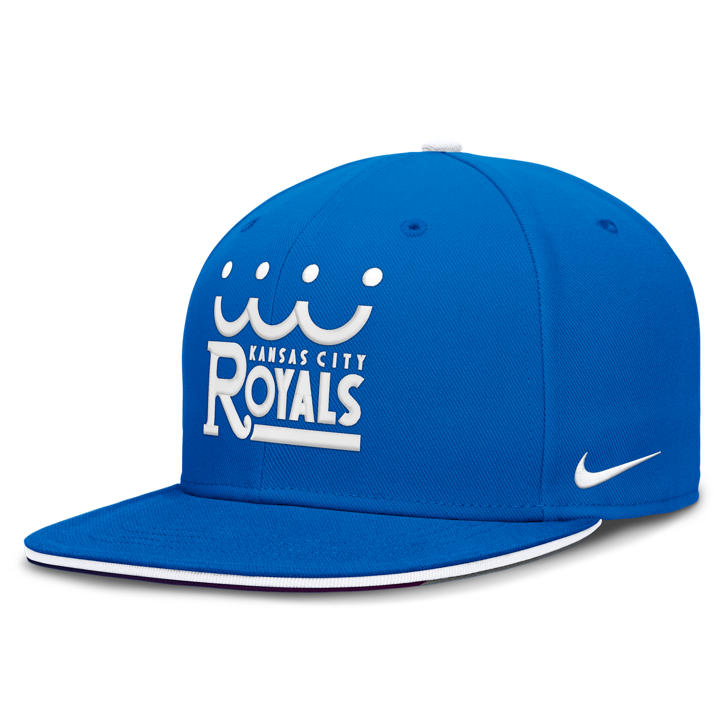 Kansas City Royals City Connect True Nike Men's Dri-FIT MLB Fitted Hat in Blue | NB180HP7ROY-1JW