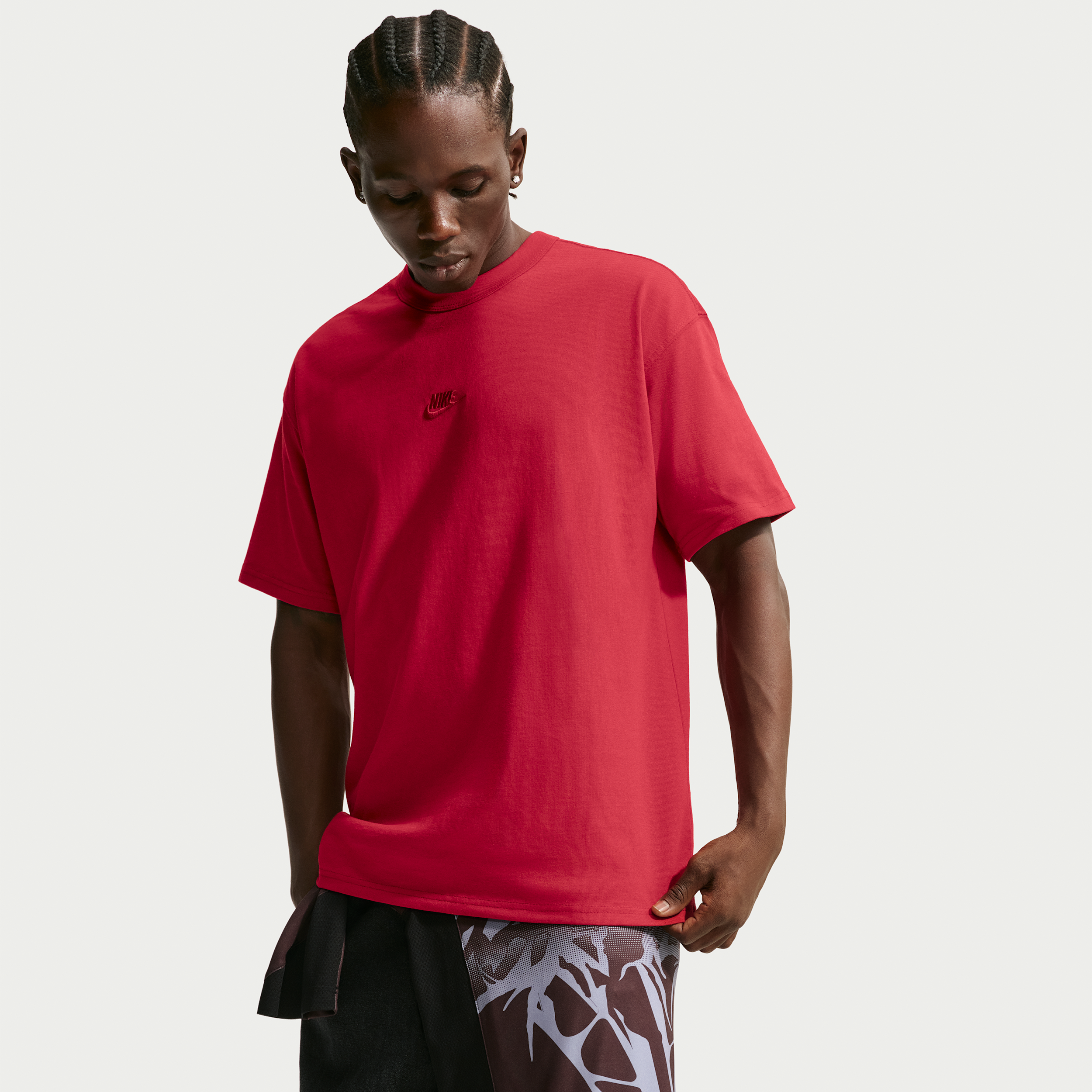 Men's Nike Sportswear Premium Essentials T-Shirt in Red | IH1121-608