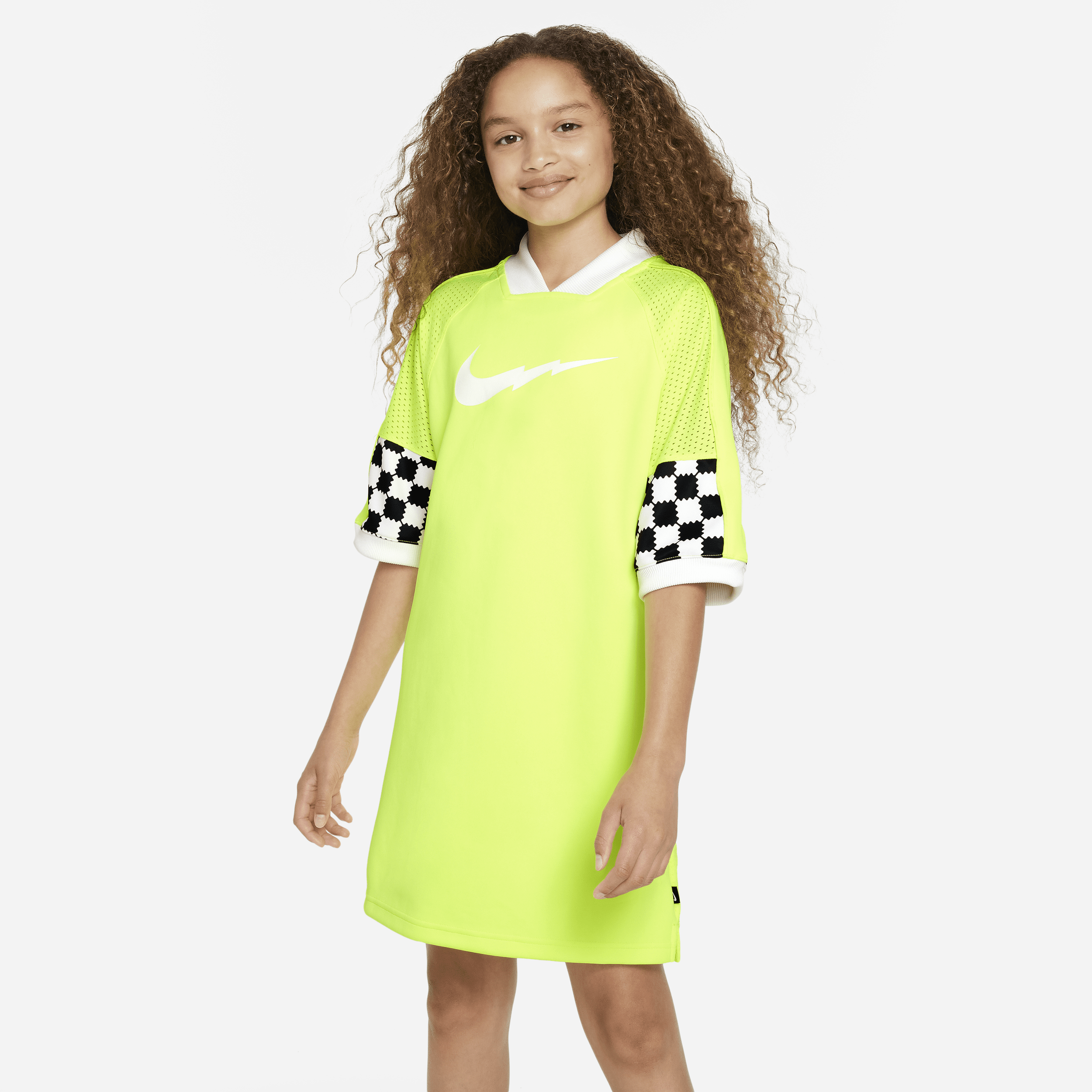 Shop Nike Dri-fit Big Kids' Soccer Jersey Tunic In Green