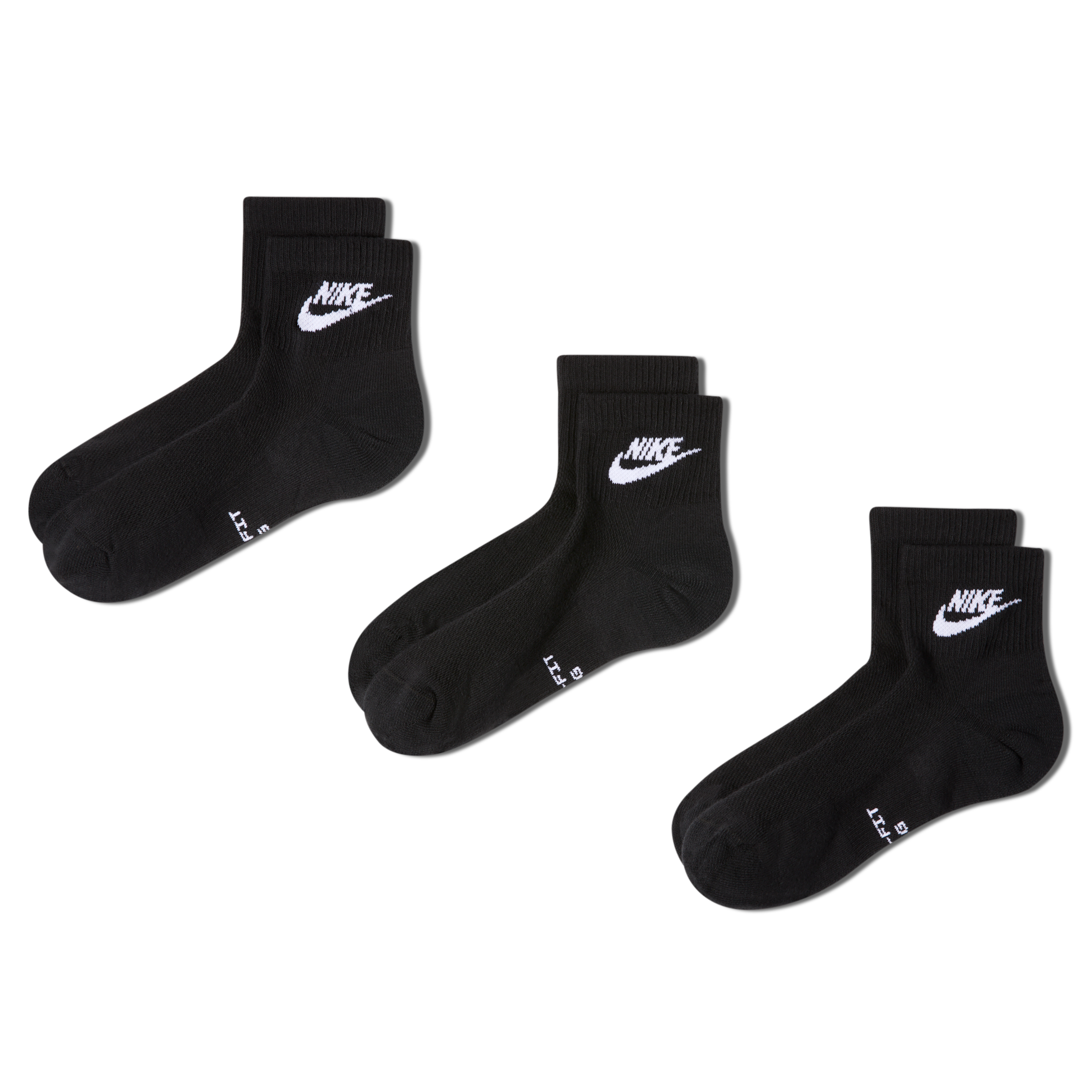 Nike Unisex Everyday Elevated Ankle Socks (3 Pairs) in Multicolor | IH8523-902