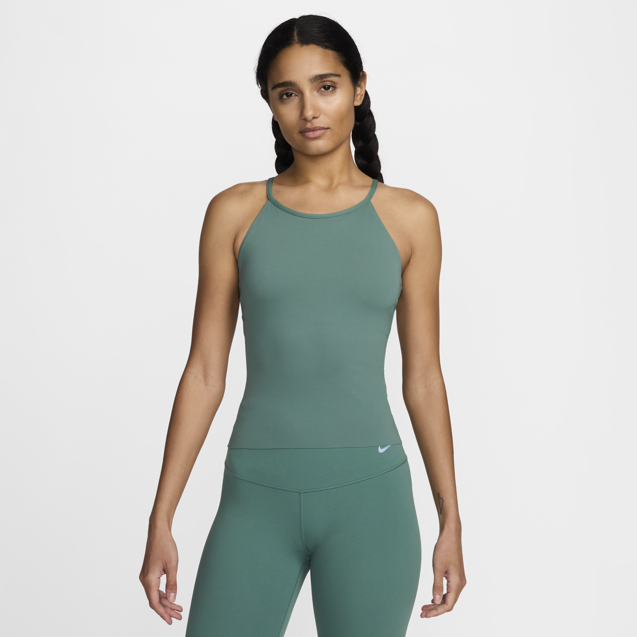 Shop Nike Women's Zenvy Dri-fit Tank Top In Green