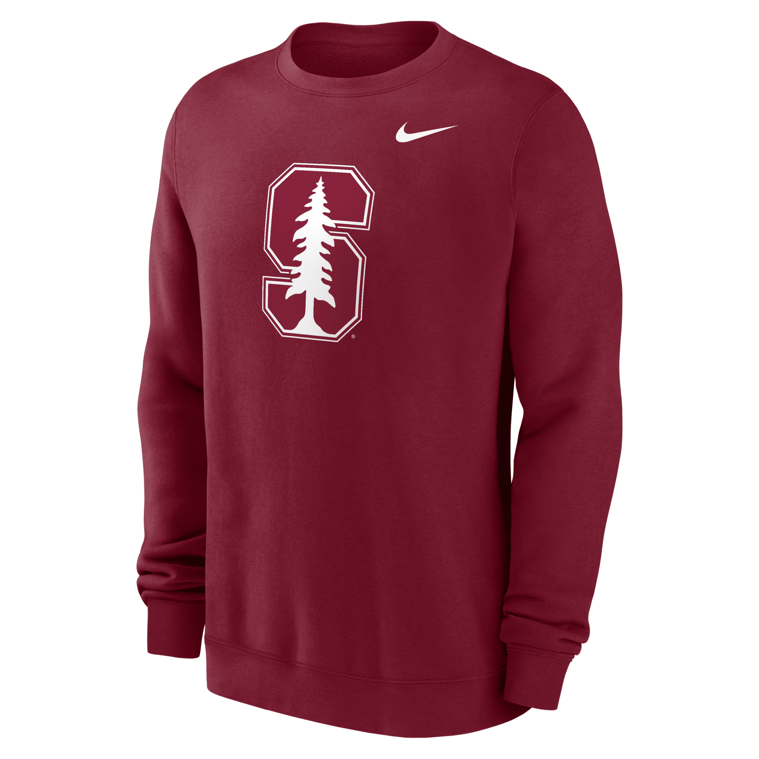 Nike Men's Cardinal Stanford Cardinal Primetime Evergreen Fleece Pullover Sweatshirt In Red