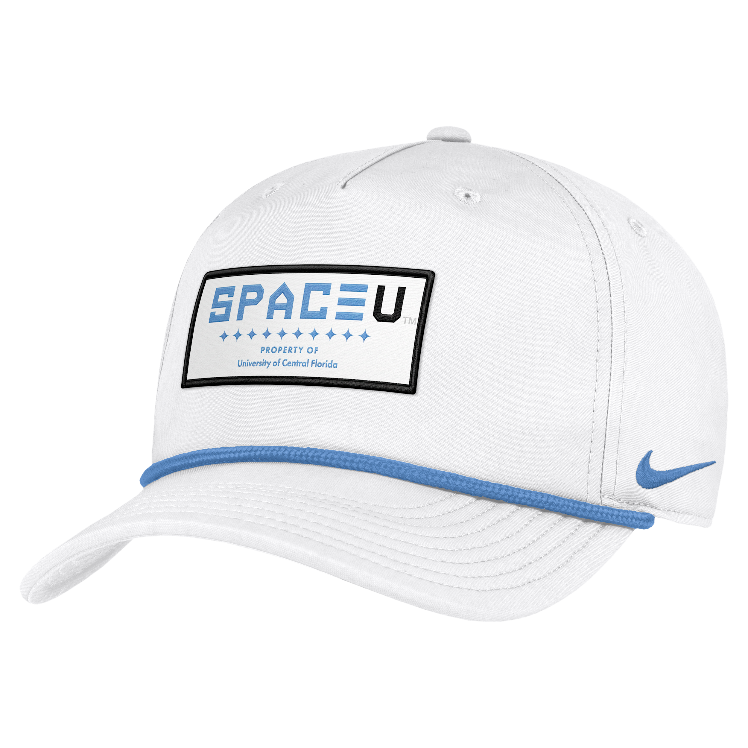 Nike Men's and Women's White Ucf Knights 2026 Space Game Rope Rise Adjustable Hat - White