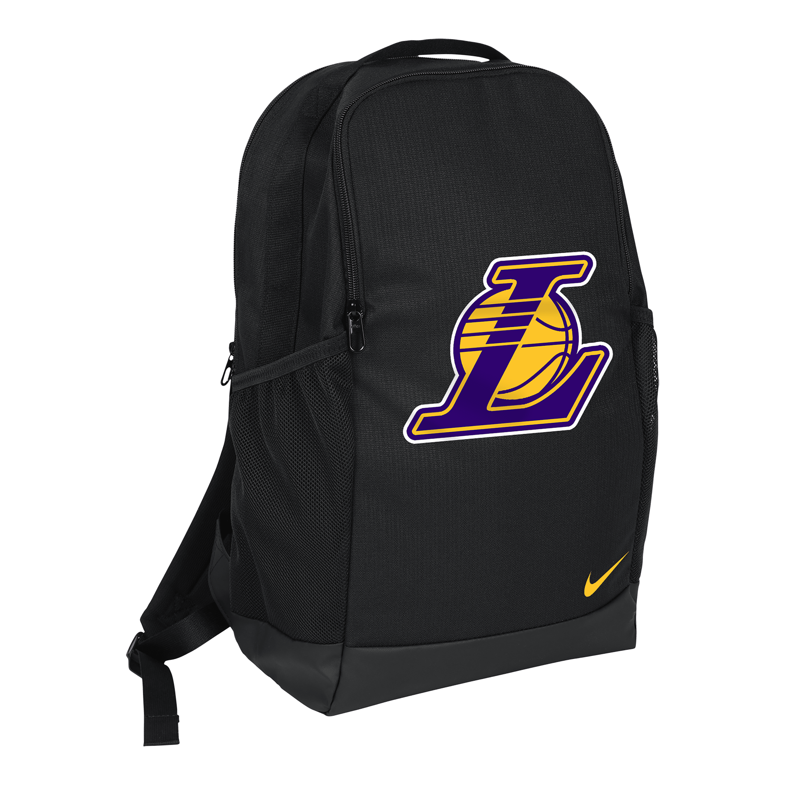 Nike Los Angeles Lakers Brasilia Unisex Nba Backpack (24l) In Black