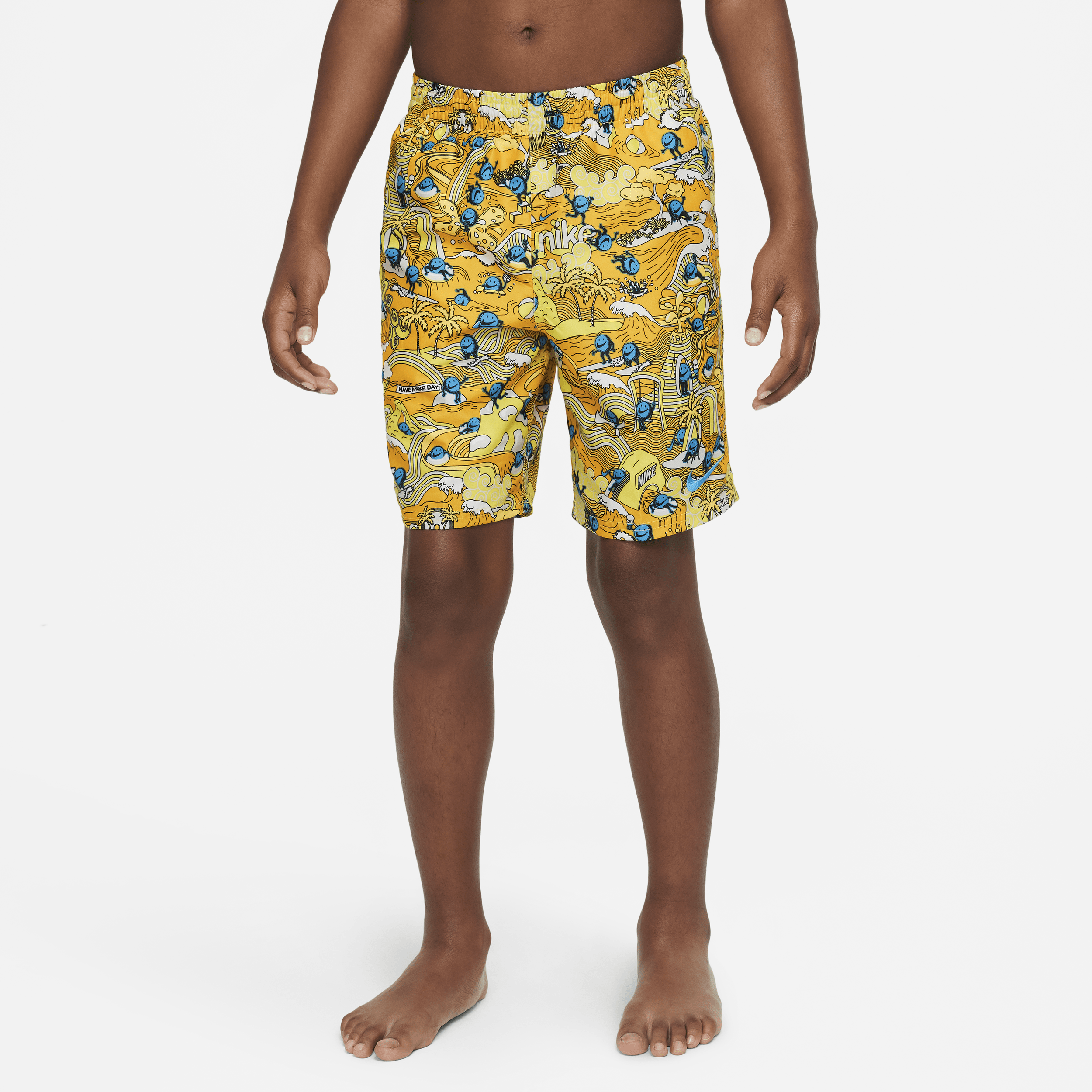 Nike Big Kids' (boys') 7" Volley Shorts In Yellow