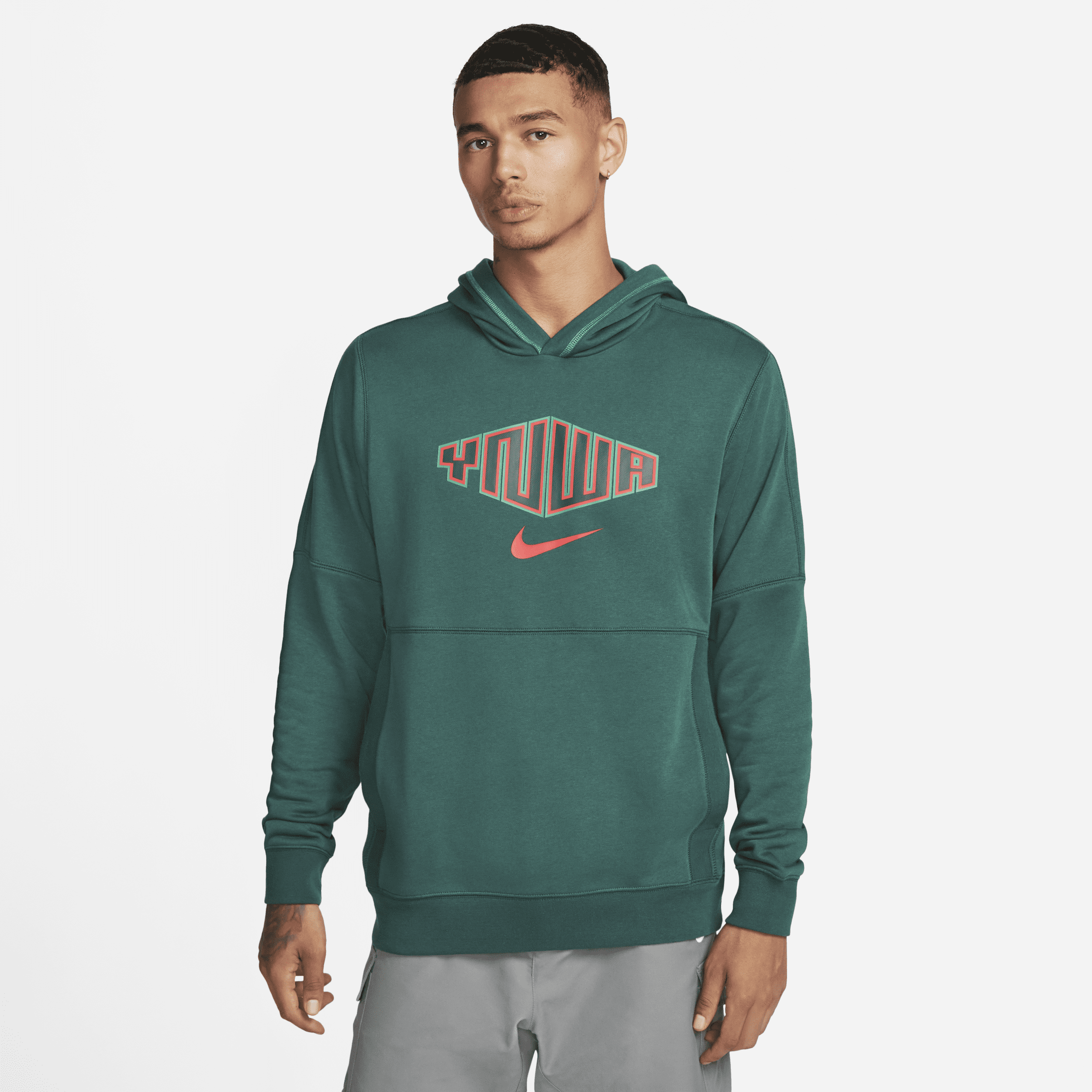 Shop Nike Liverpool Fc  Men's French-terry Soccer Hoodie In Green